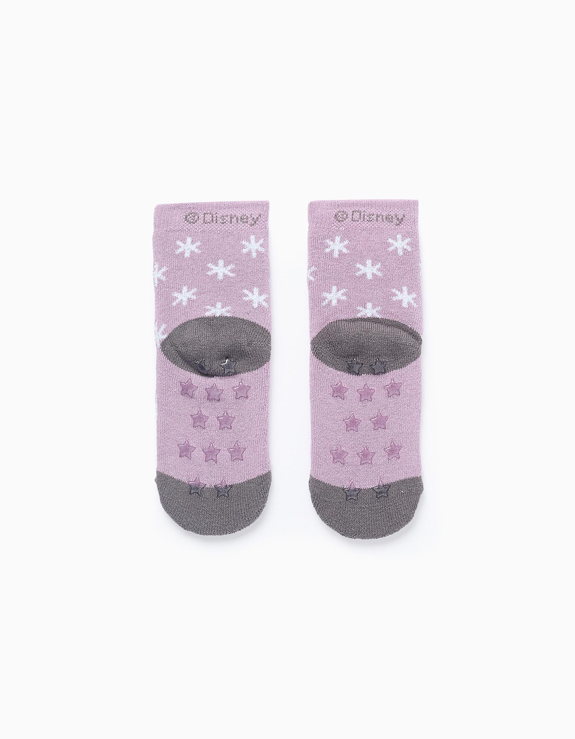 Non-Slip Socks for Girls 'Elsa & Anna', Lilac