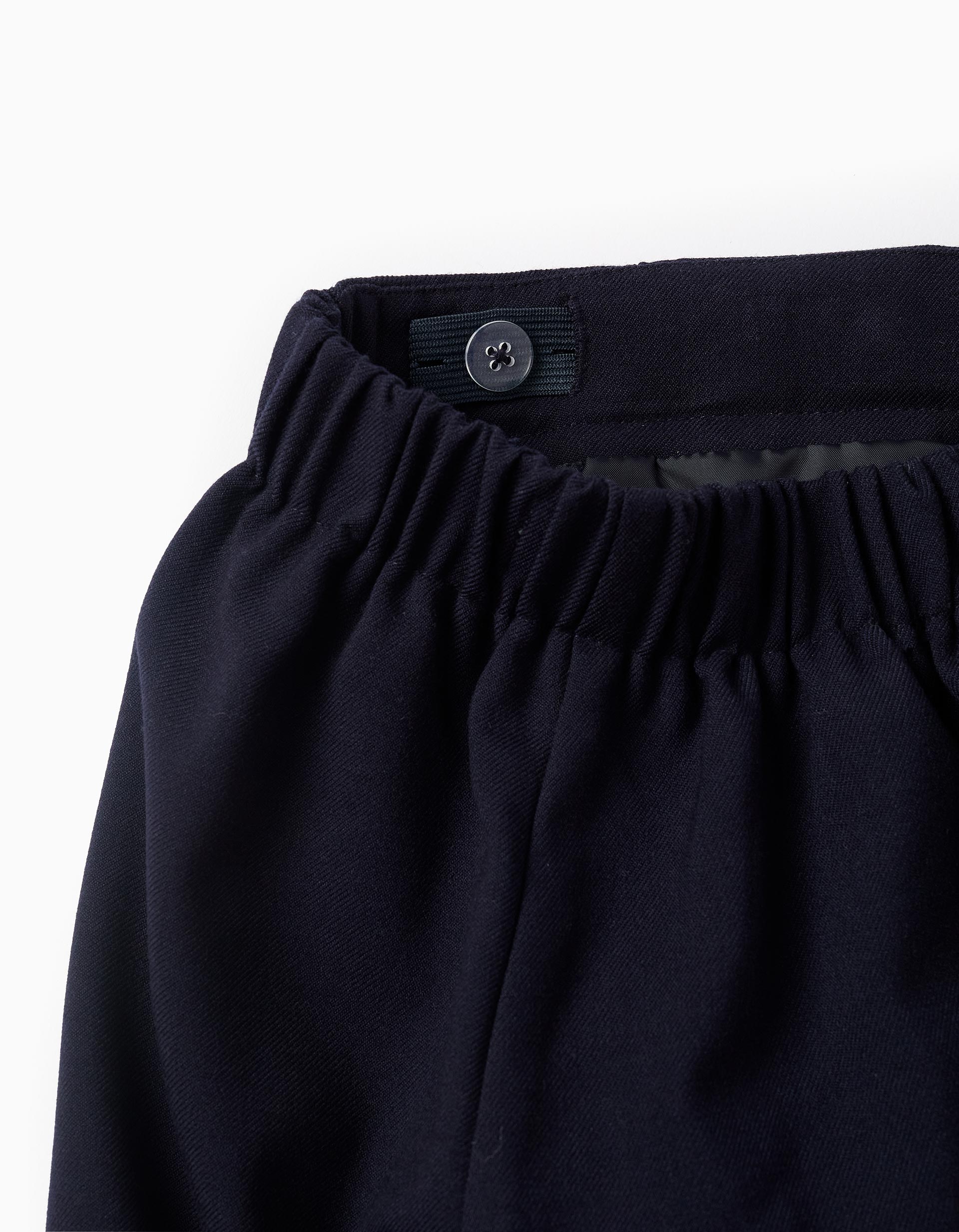 Short Plissé pour Fille 'B&S', Bleu Foncé