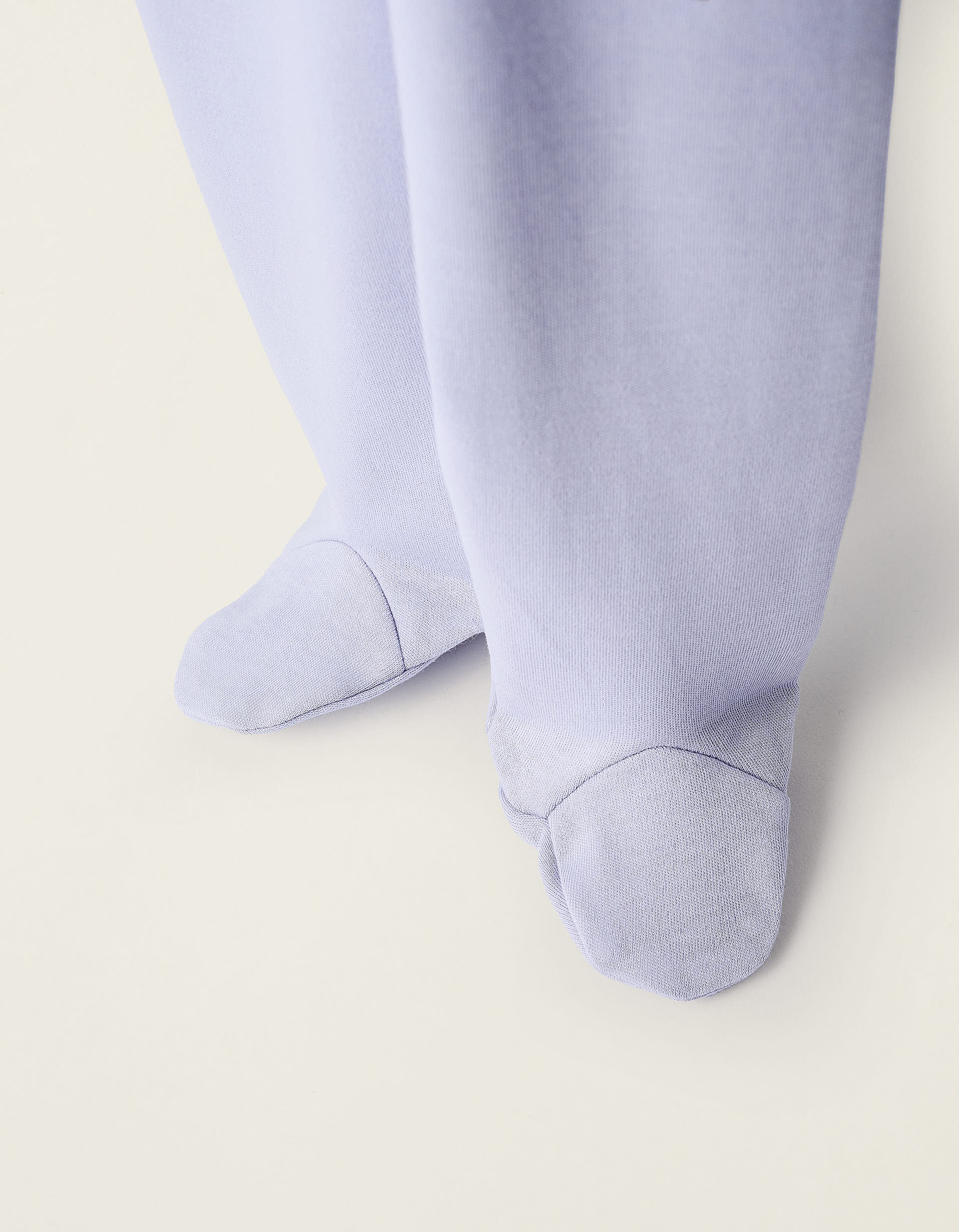 Pack 4 Pantalons à Pieds en Coton pour Nouveau-née, Multicolore