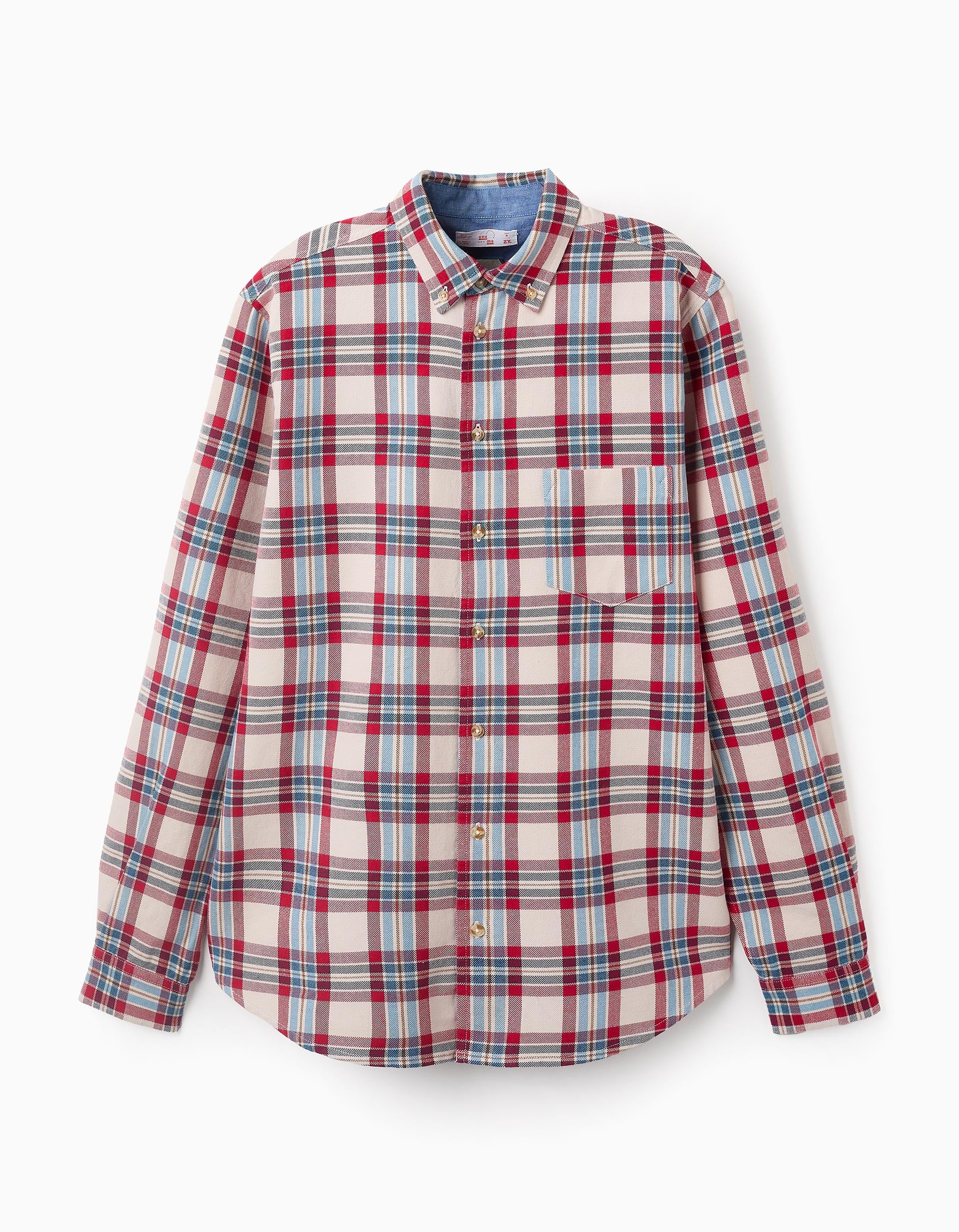 Shirt with Check Pattern for Men 'You&Me', Multicolour