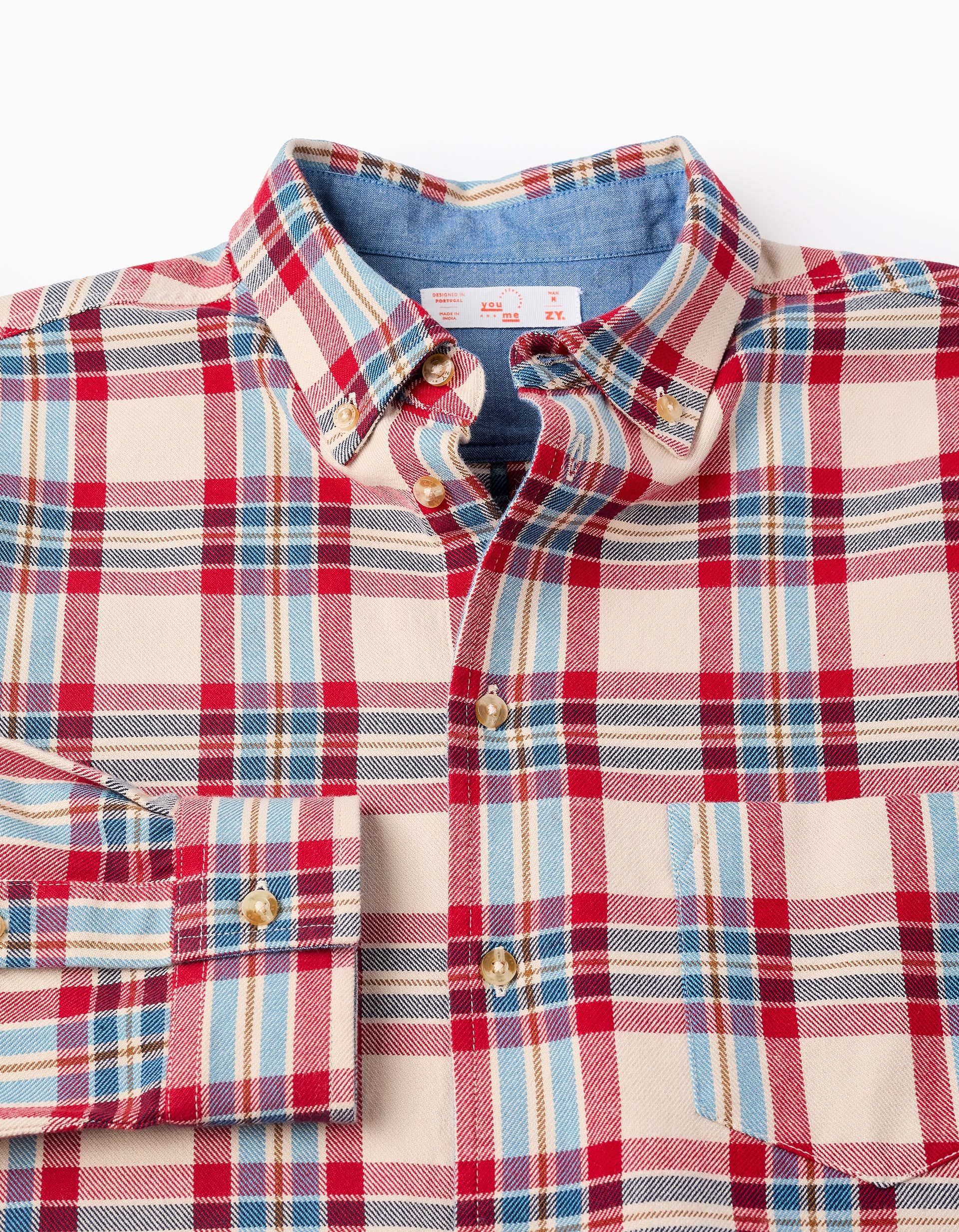 Camisa com Xadrez para Homem 'You&Me', Multicolor