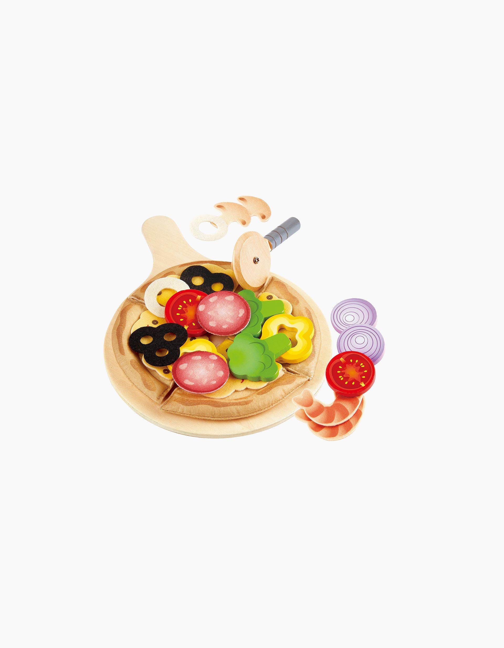 Perfect Wooden Pizza Set 29Pcs Hape 3A+