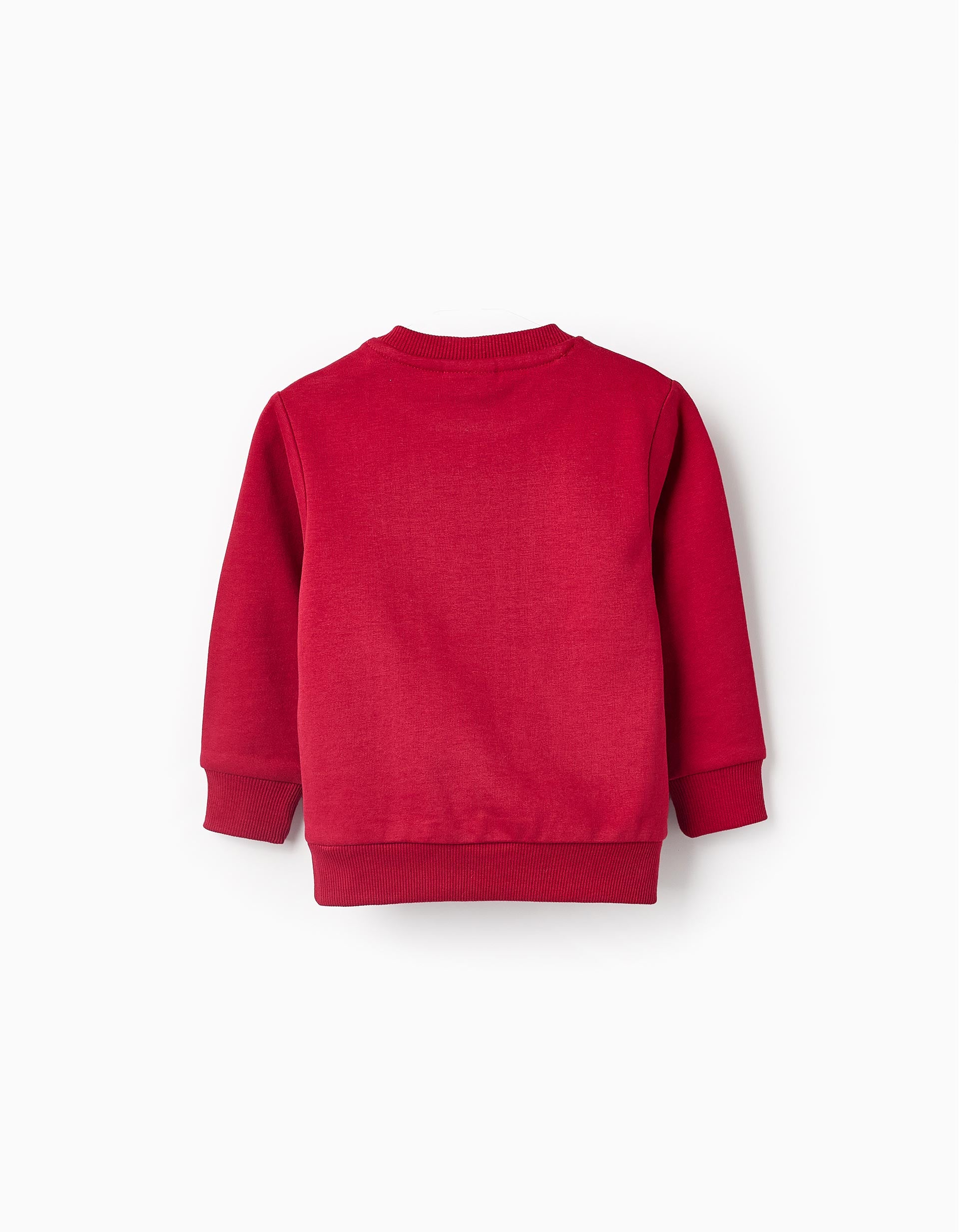 Cotton Sweatshirt for Baby Boys 'Be Merry', Red