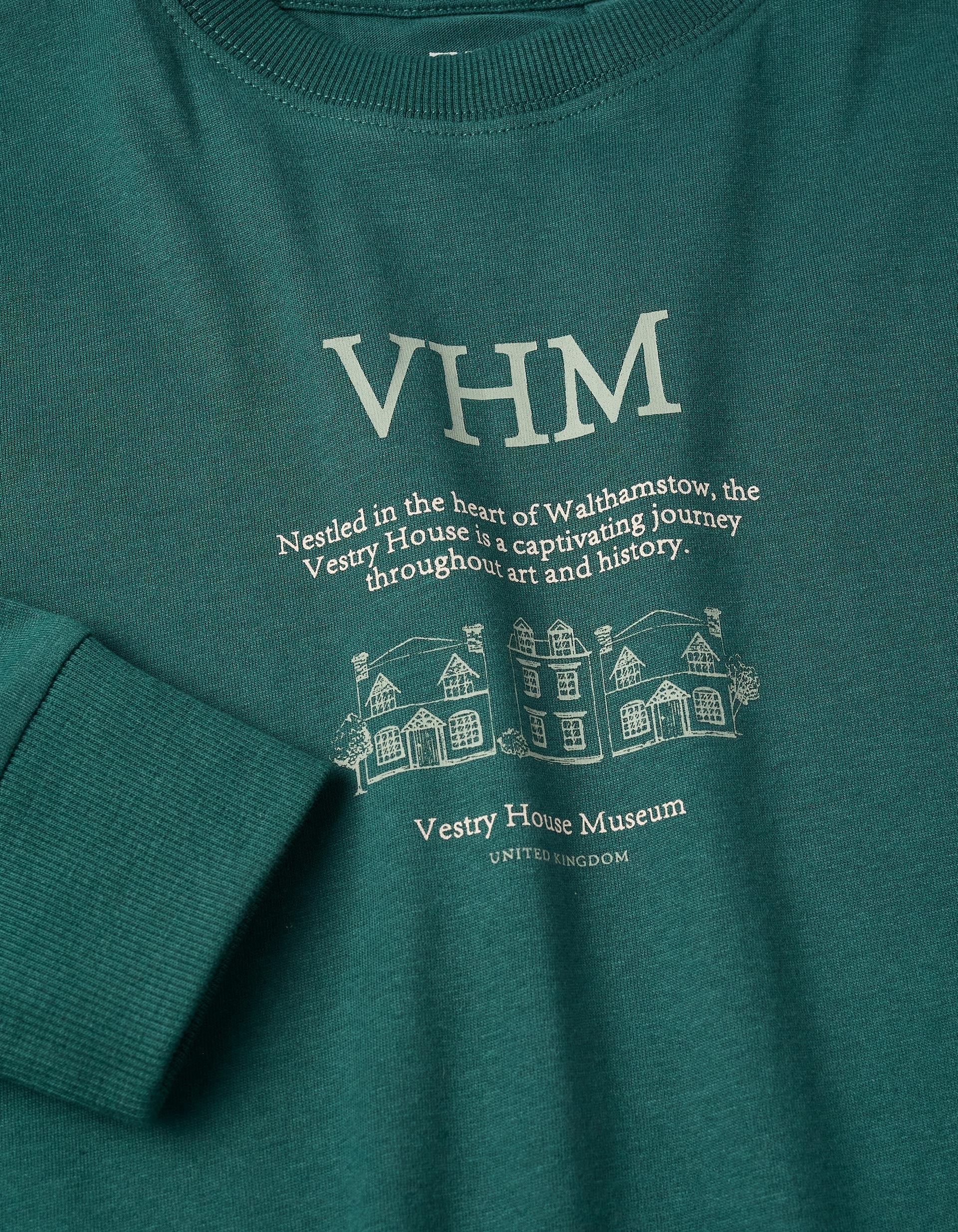 Camiseta de Manga Larga para Niño 'VHM', Verde