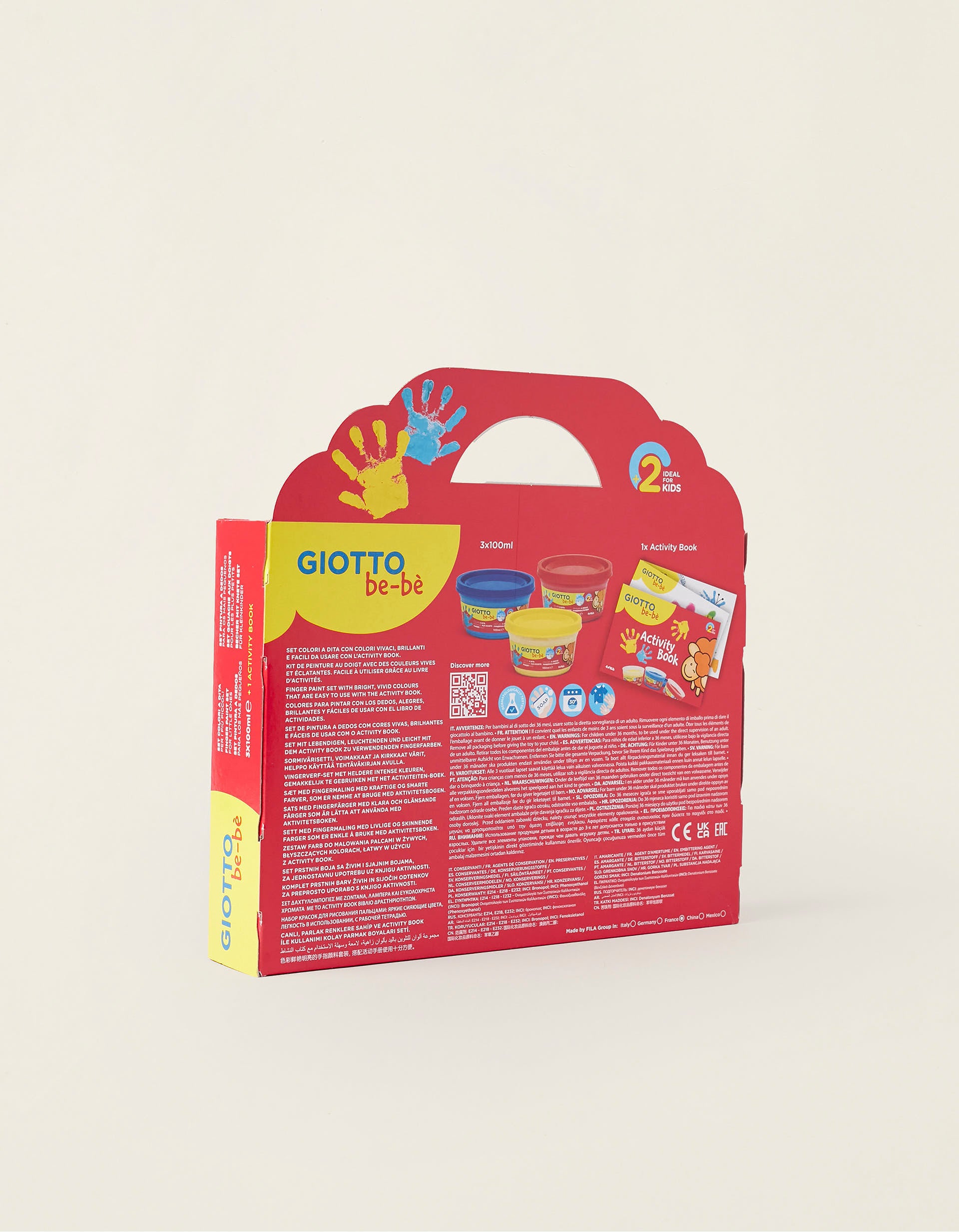 Pack de Pintura Com Dedos E Acessórios Giotto Be-Bè 2A+