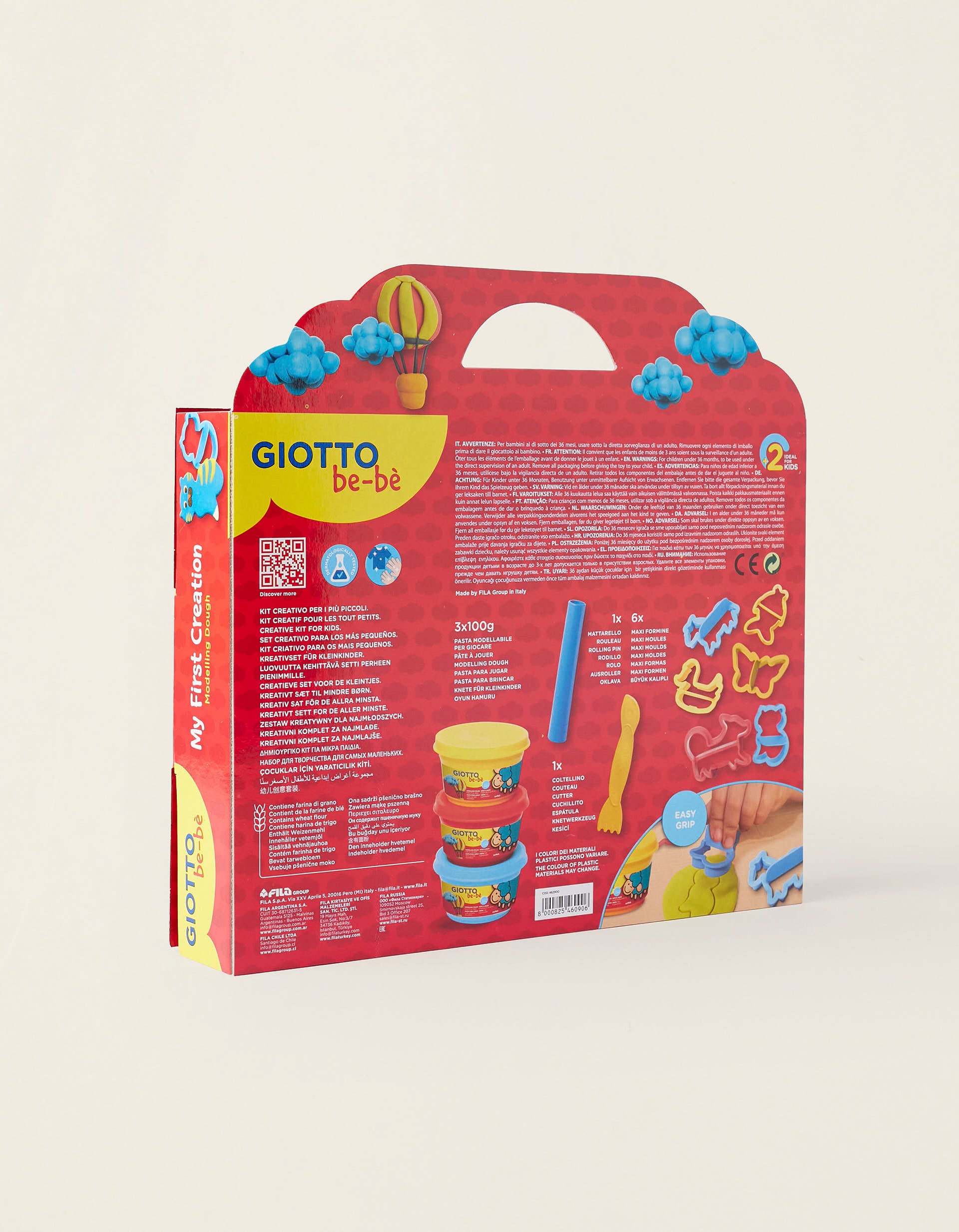 Pack de Plasticina e Acessórios Giotto Be-Bè 'My First Creation' 3A+