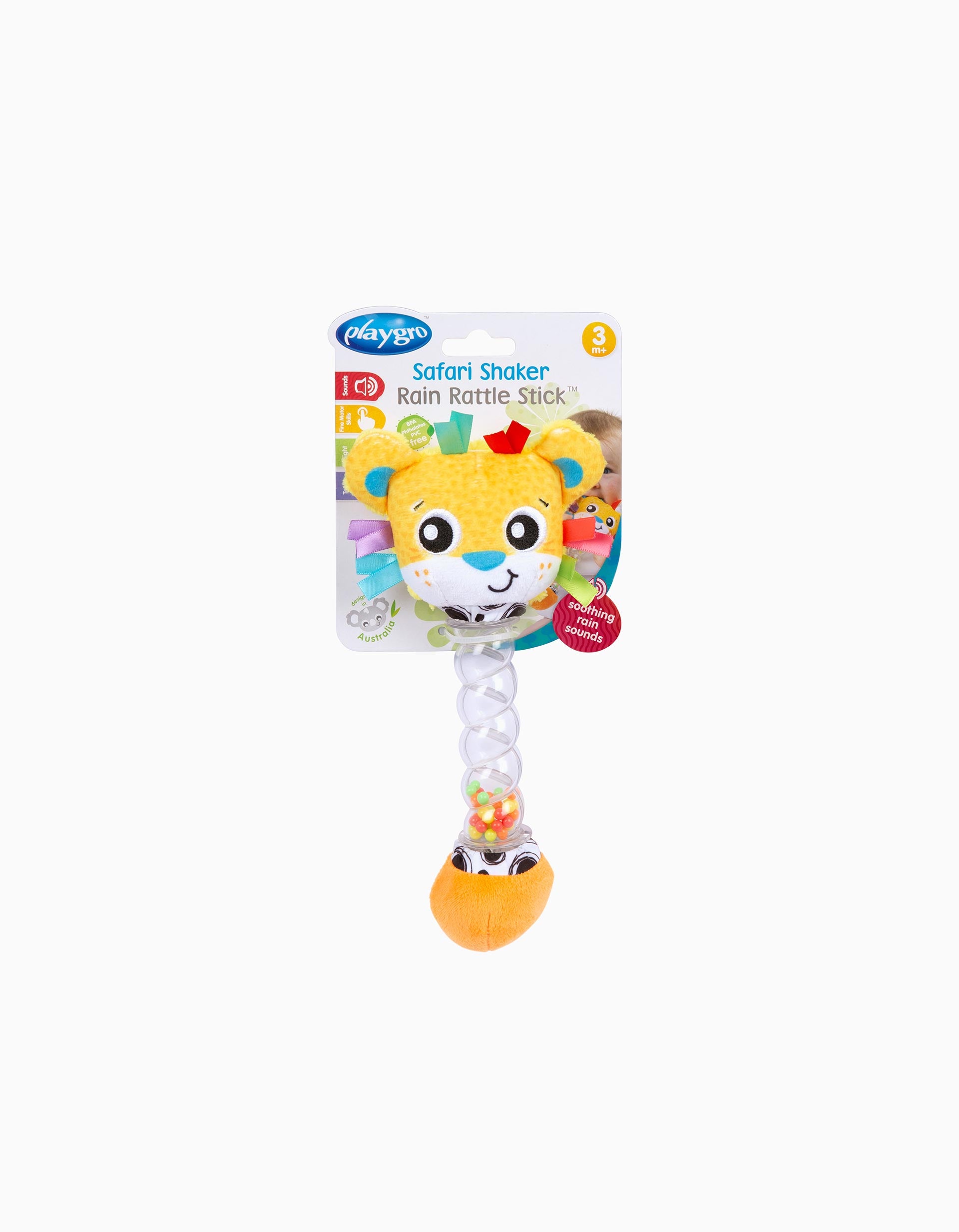 Chocalho Playgro Lion Rain 3M+