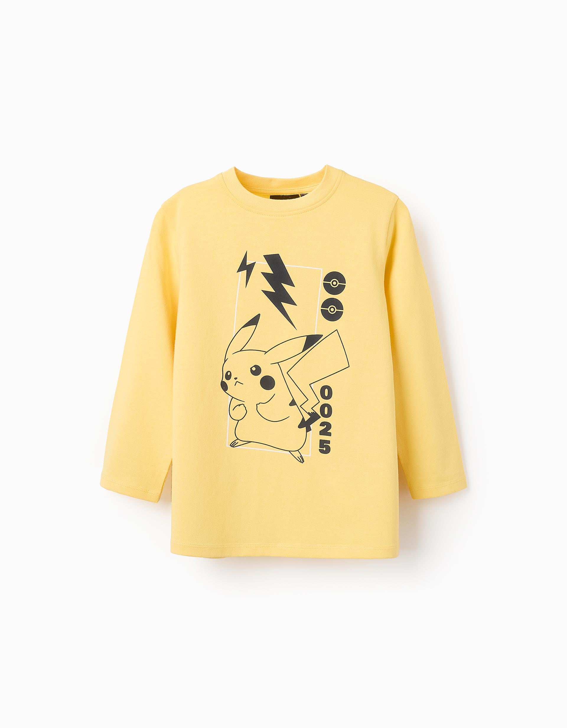 Long Sleeve T-shirt for Boys 'Pikachu', Yellow