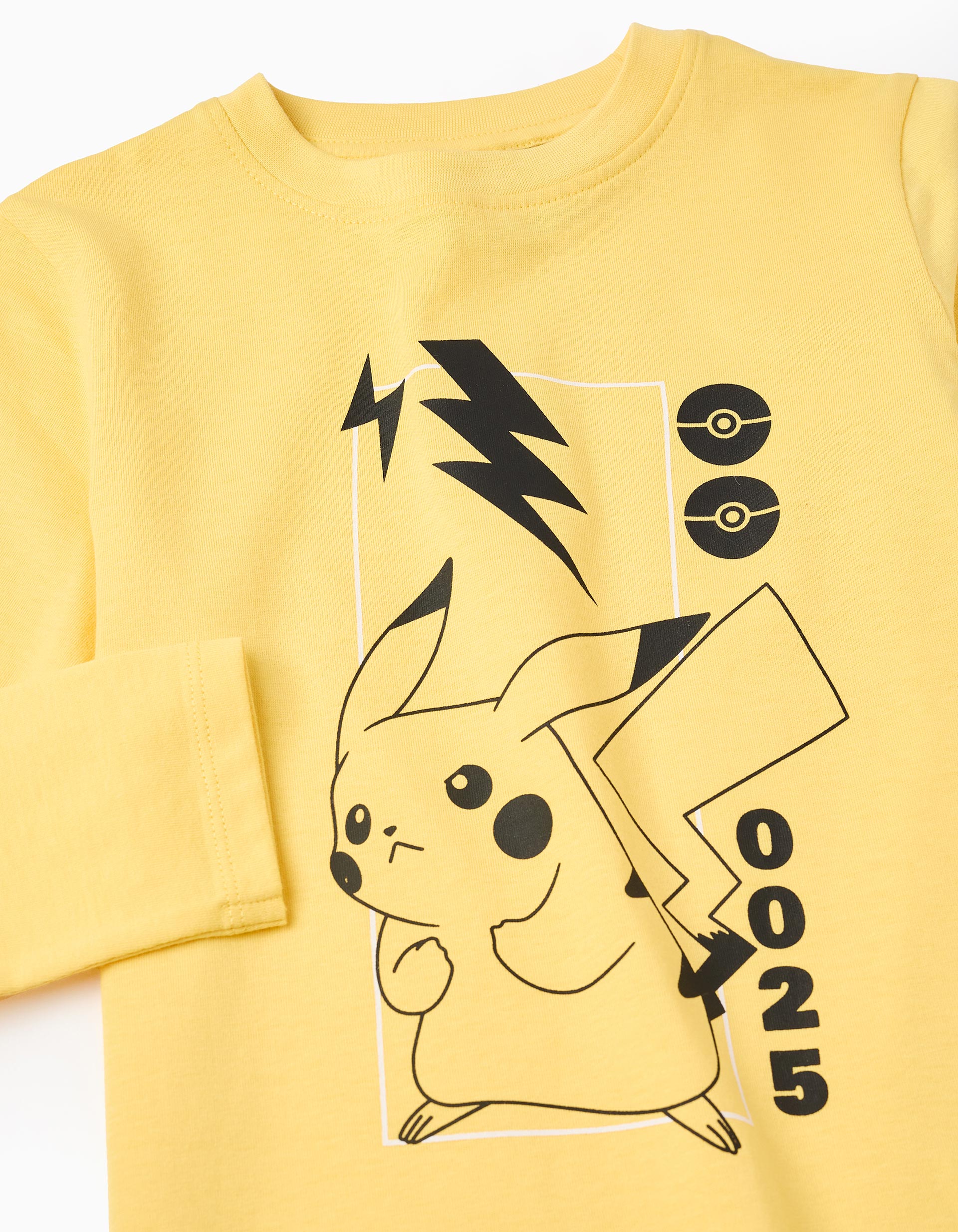 Long Sleeve T-shirt for Boys 'Pikachu', Yellow