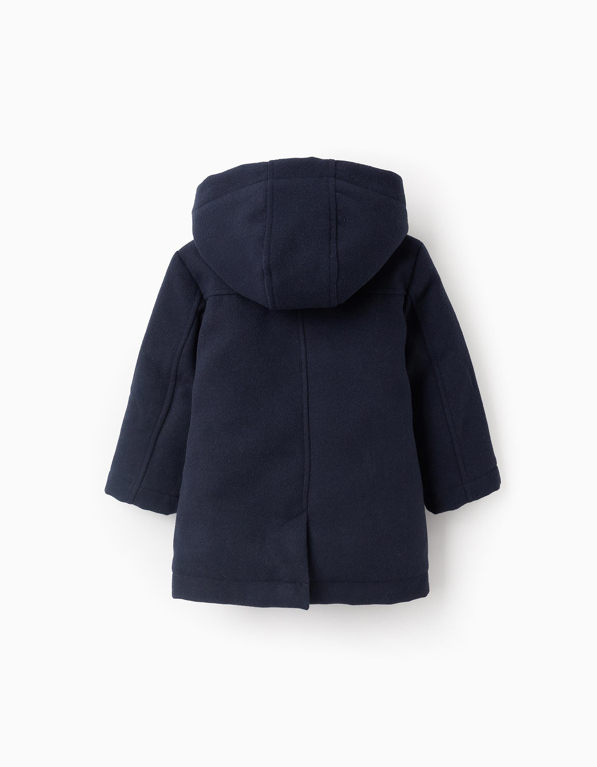 Manteau Duffle avec Capuche pour Bébé Garçon 'B&S', Bleu