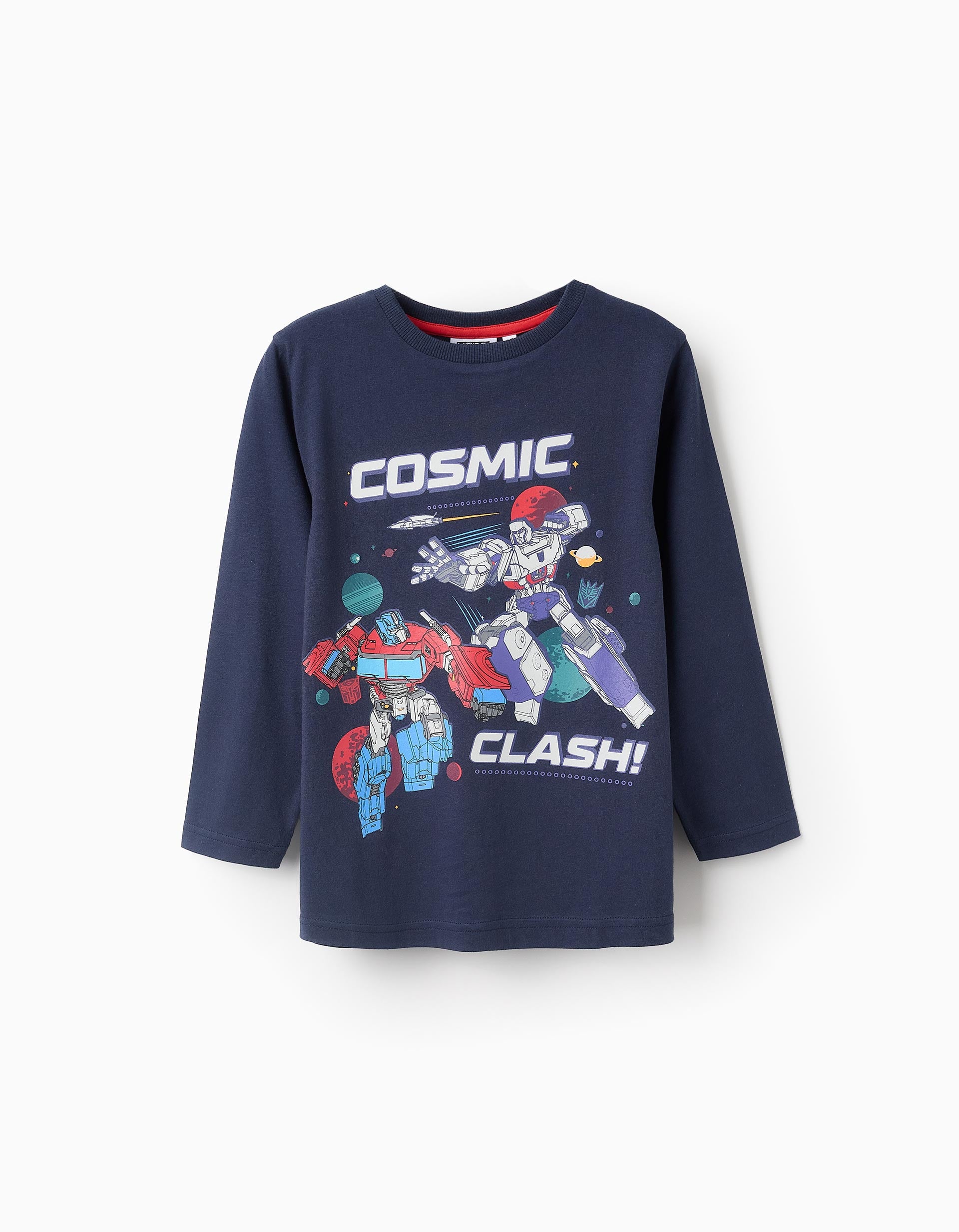 Camiseta de Manga Larga para Niño 'Transformers', Azul Oscuro