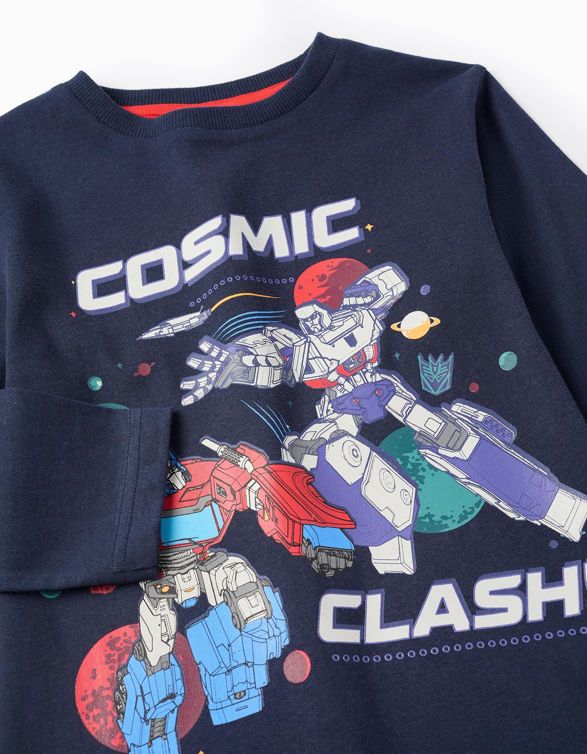 Camiseta de Manga Larga para Niño 'Transformers', Azul Oscuro