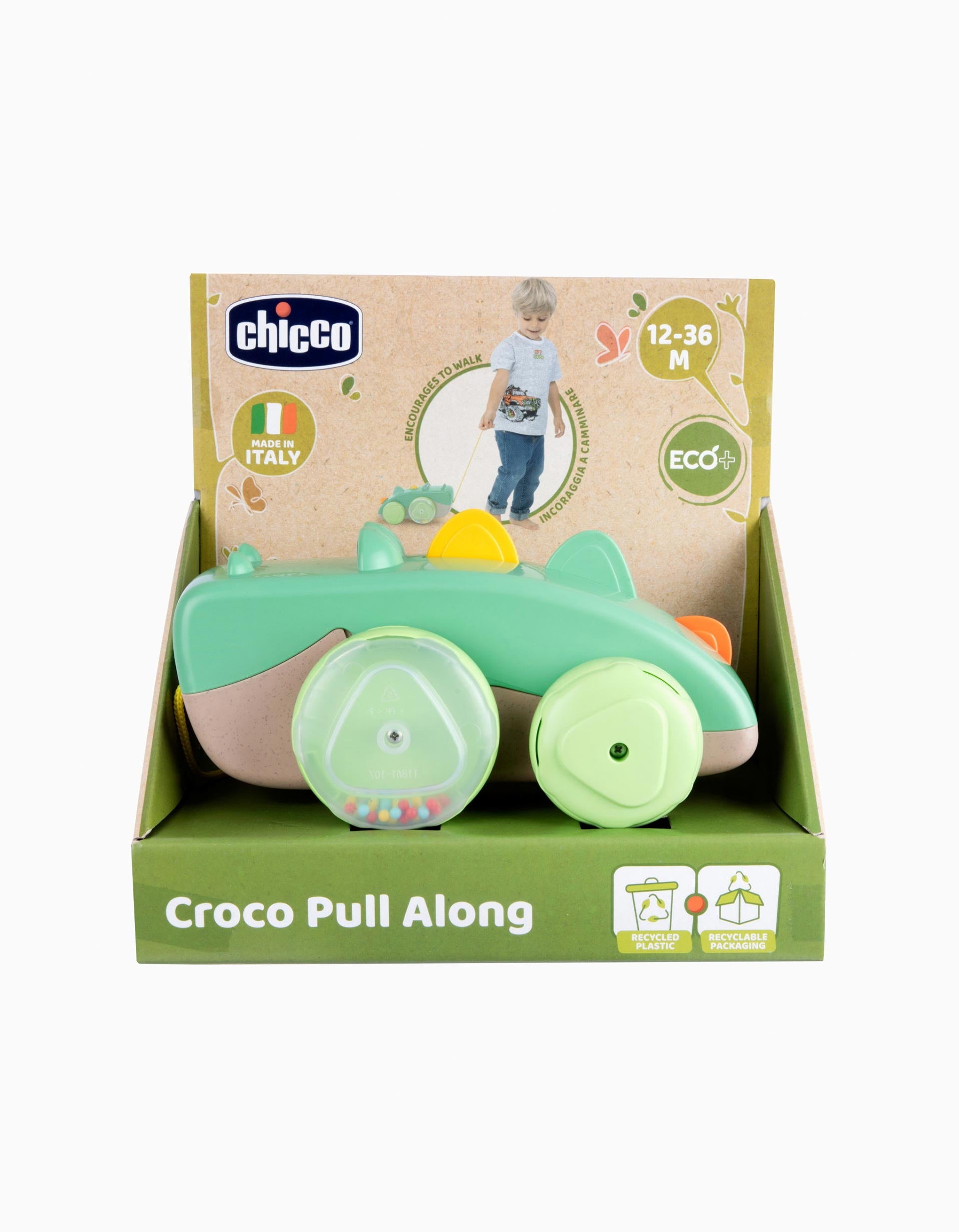 Crocodile Pulls and Walks Chicco 12M+