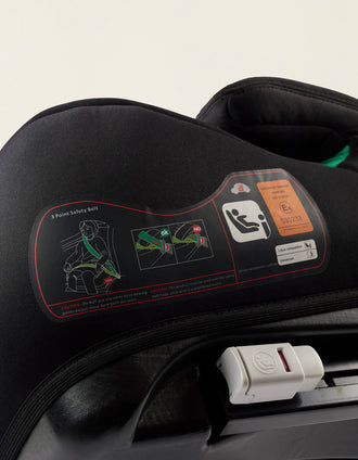 Car Booster Seat I-Size ZY Safe Premium Isofix, Black