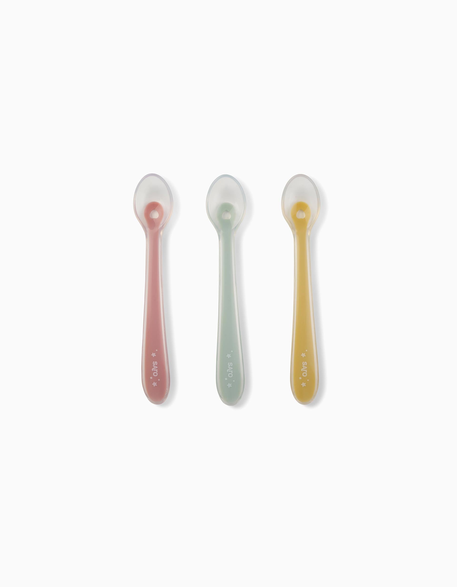 P3 Silicone Spoons Saro 4M+, Pink