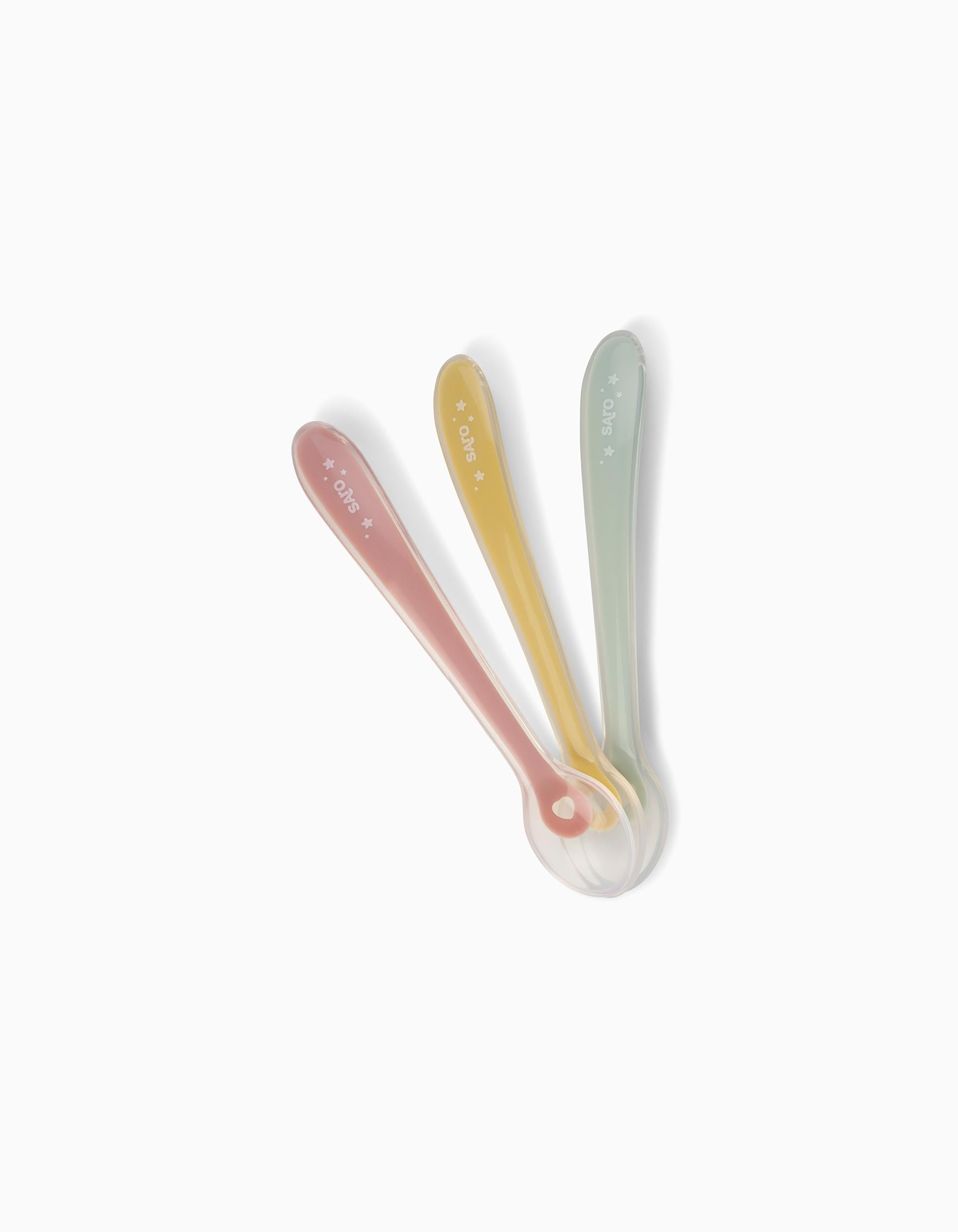 P3 Silicone Spoons Saro 4M+, Pink