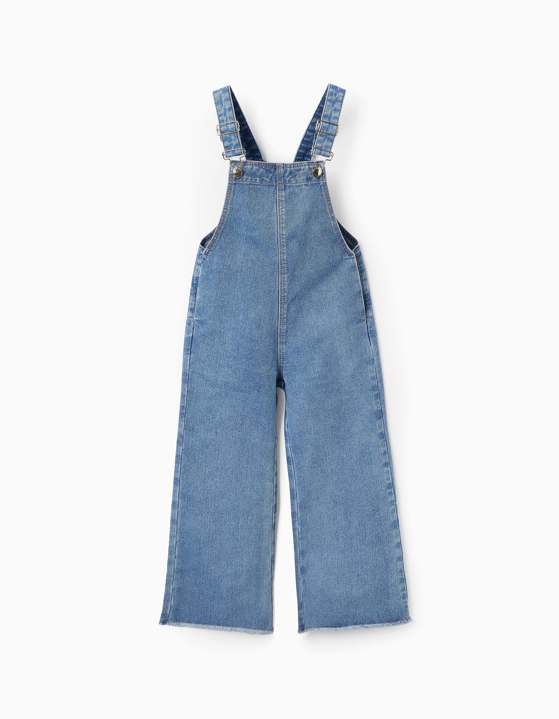 Denim Dungarees for Girls 'Wide Leg', Blue