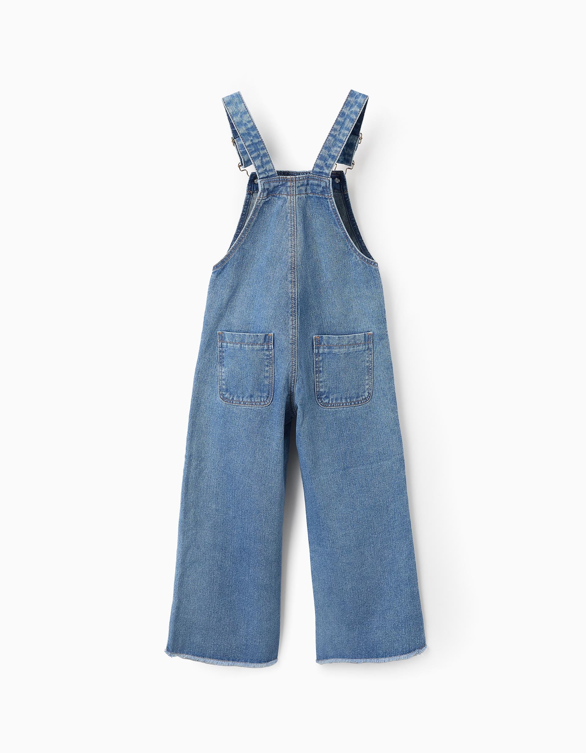 Denim Dungarees for Girls 'Wide Leg', Blue