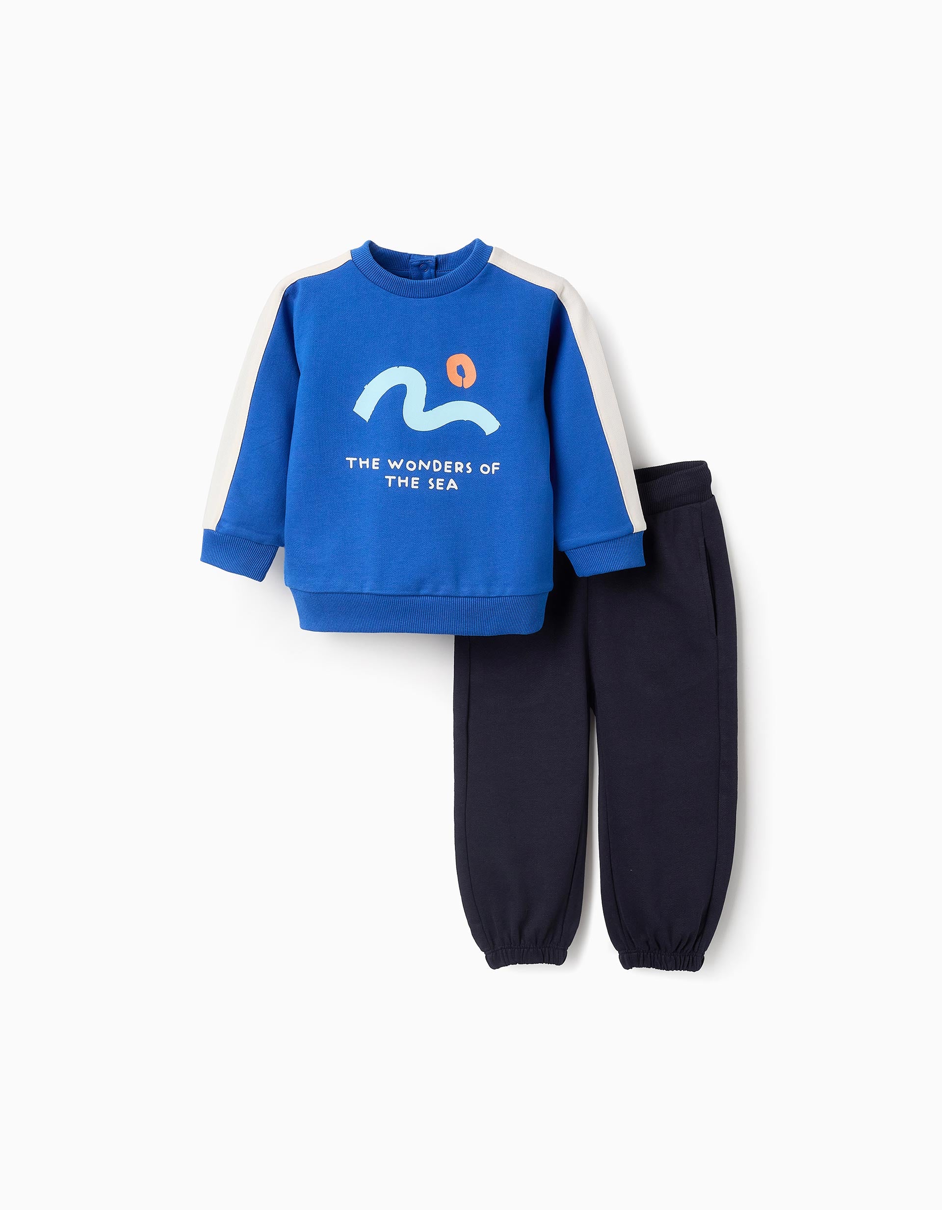 Sweat + Jogpant pour Bébé Garçon 'Onde', Bleu