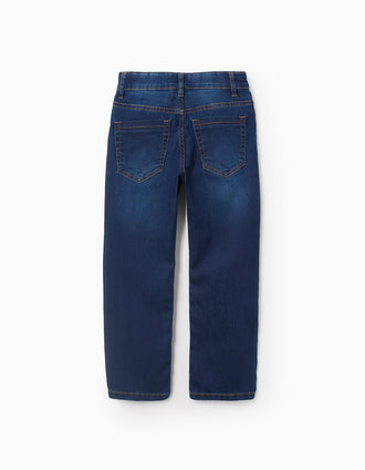 Pantalón Vaquero para Niño 'Straight', Azul Oscuro
