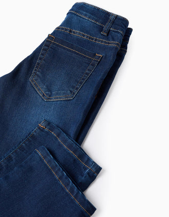 Pantalón Vaquero para Niño 'Straight', Azul Oscuro