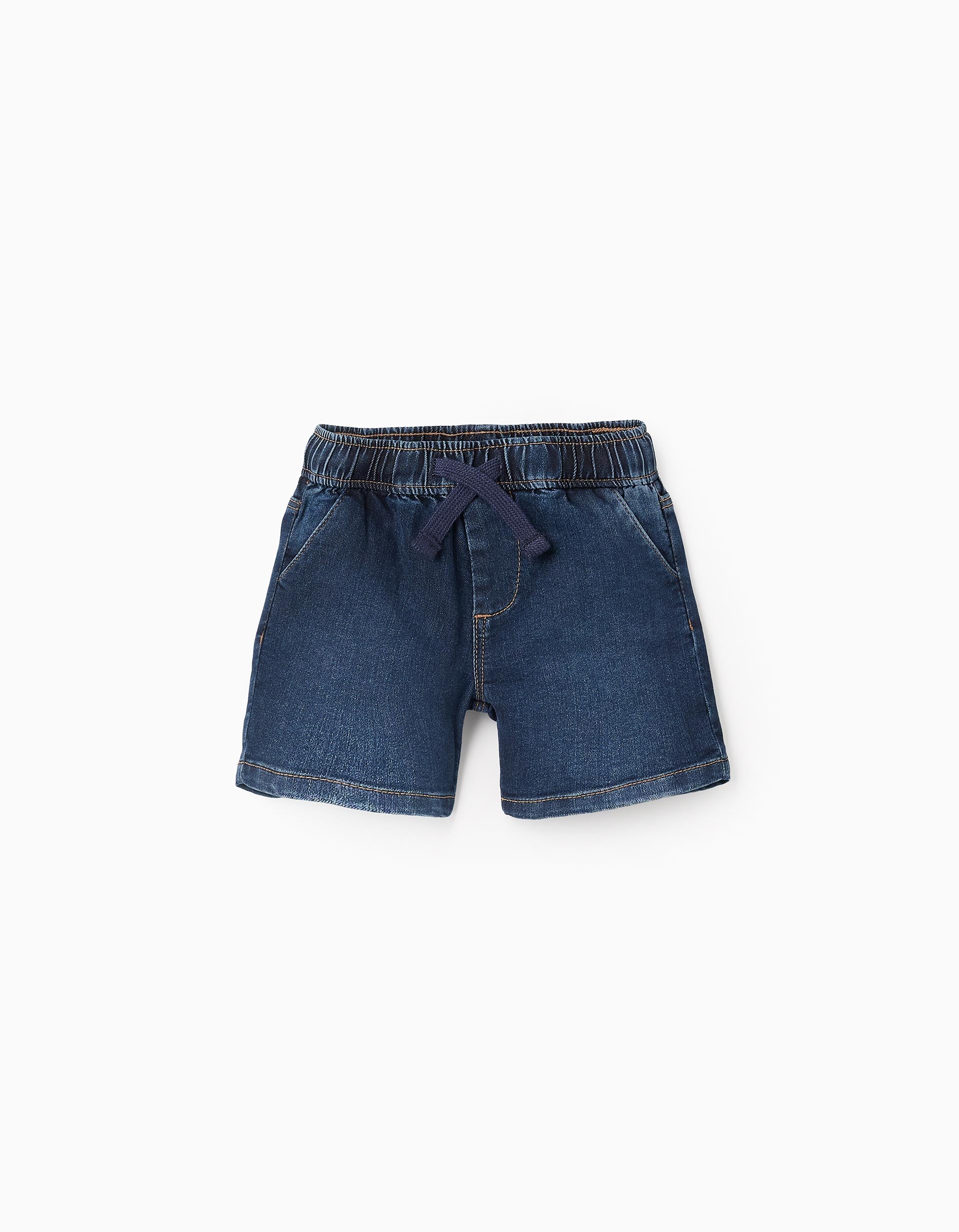 Short en Jean avec Cordon 'Comfort Denim' pour Bébé Garçon, Bleu Foncé