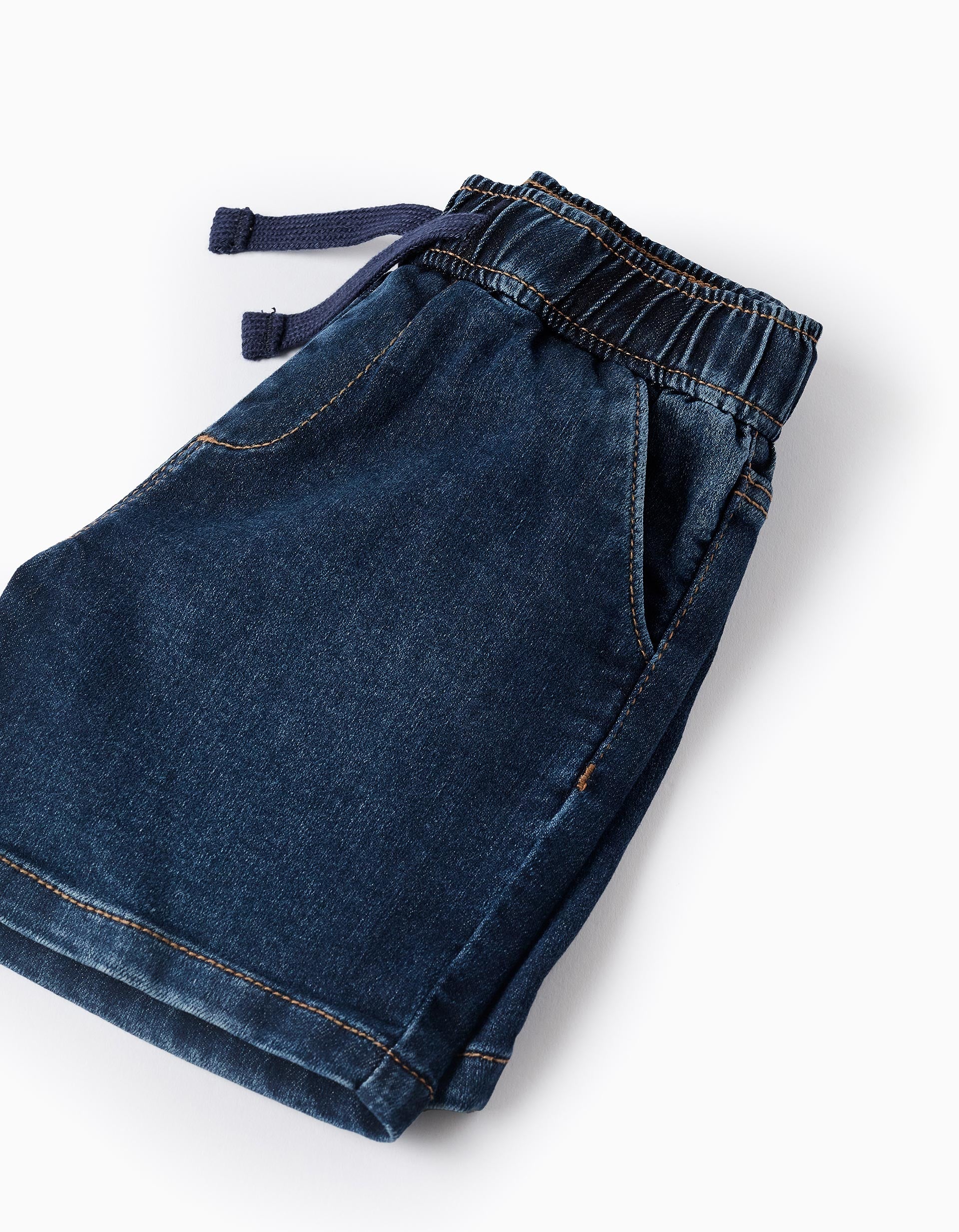 Short en Jean avec Cordon 'Comfort Denim' pour Bébé Garçon, Bleu Foncé