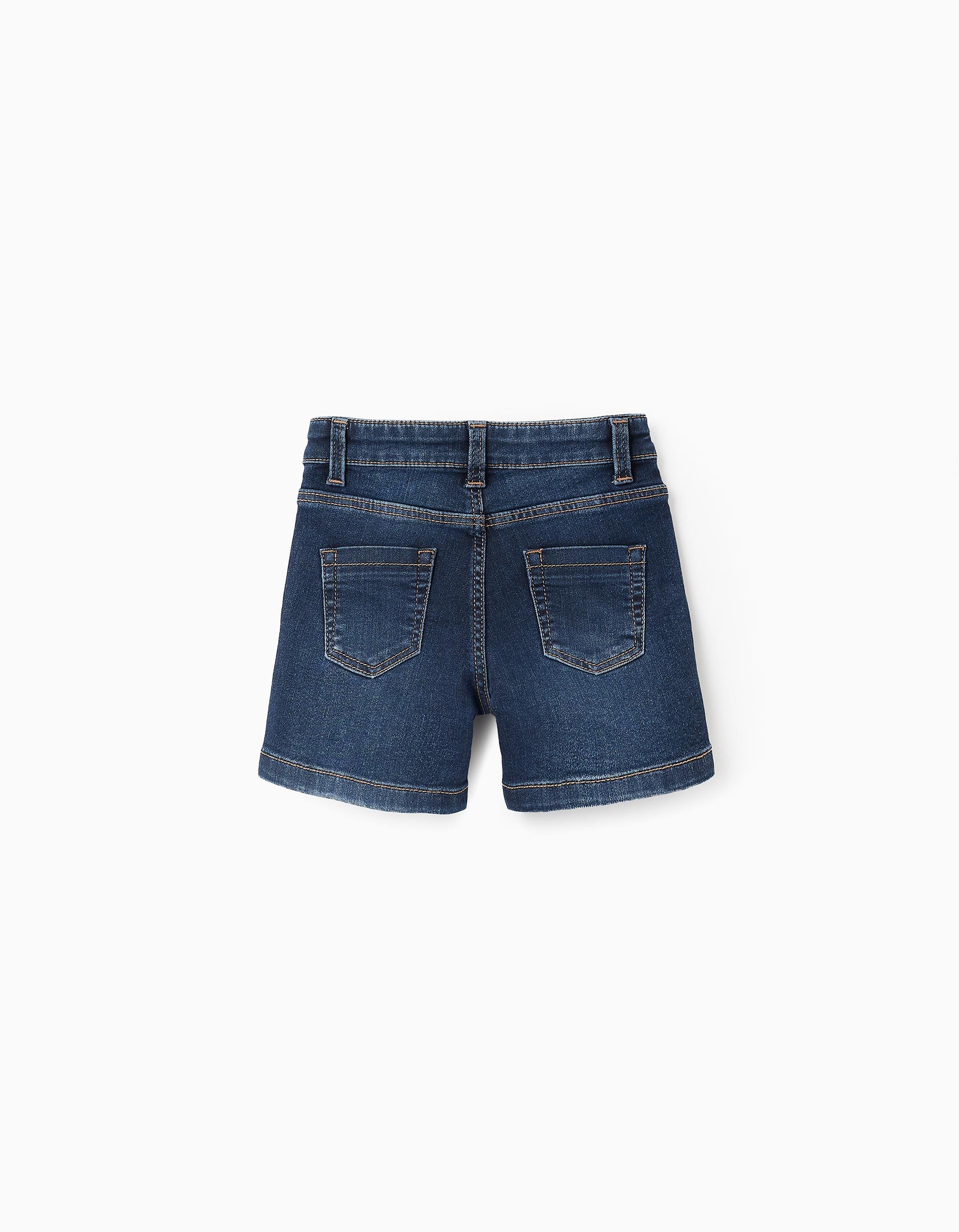 Short en Jean 'Comfort Denim' pour Bébé Garçon, Bleu Foncé