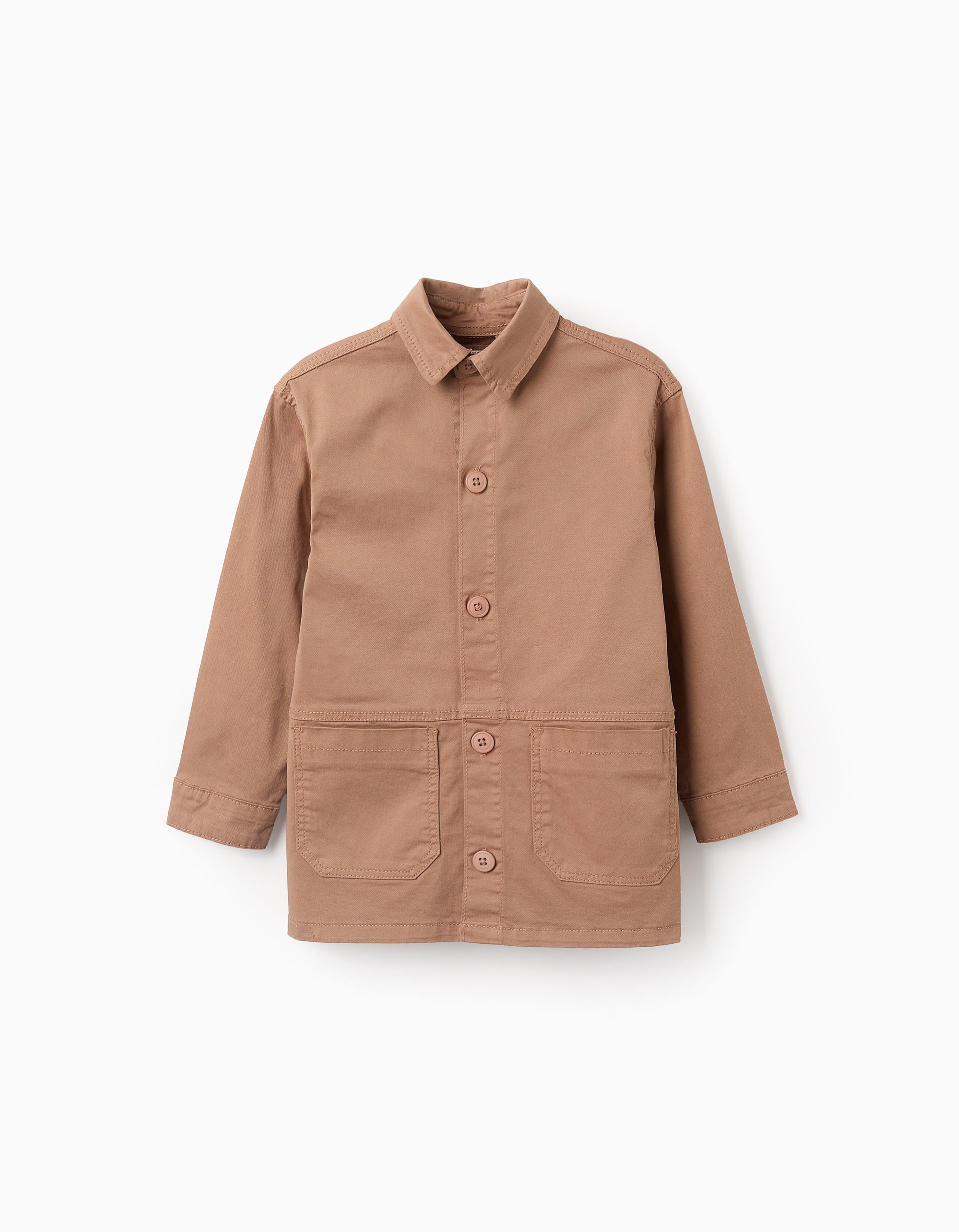 Chaqueta de Sarga para Niño, Camel