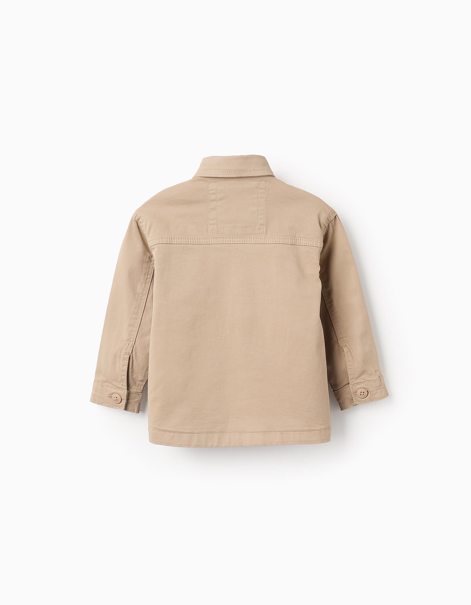 Chaqueta de Sarga para Bebé Niño, Beige