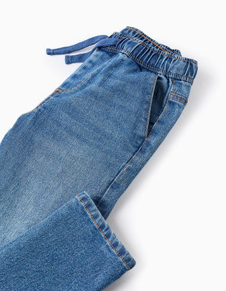 Calças de Ganga Joggers para Menino 'Slim Fit', Azul