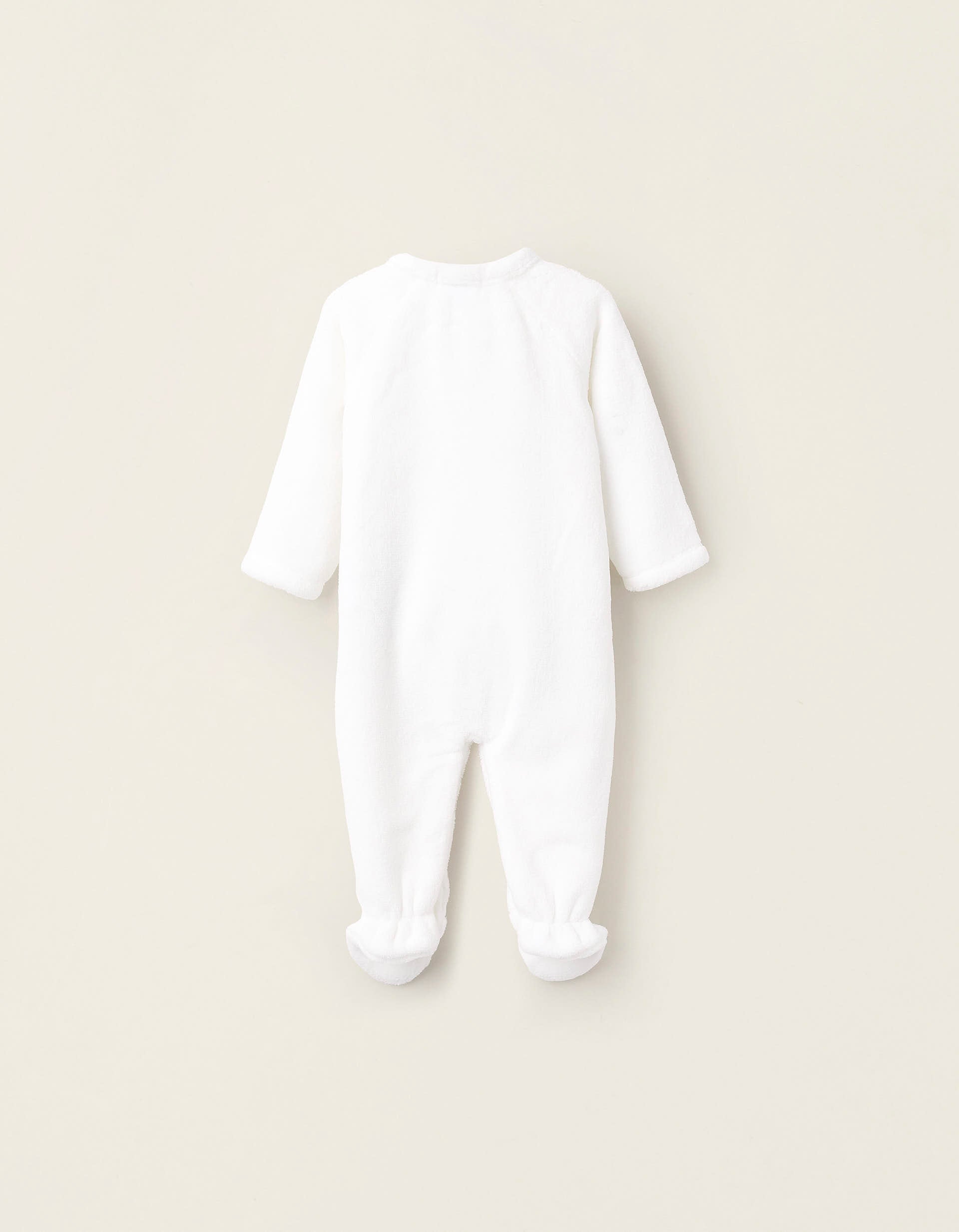 Babygrow de Peluche para Recém-Nascido 'Ovelha', Branco