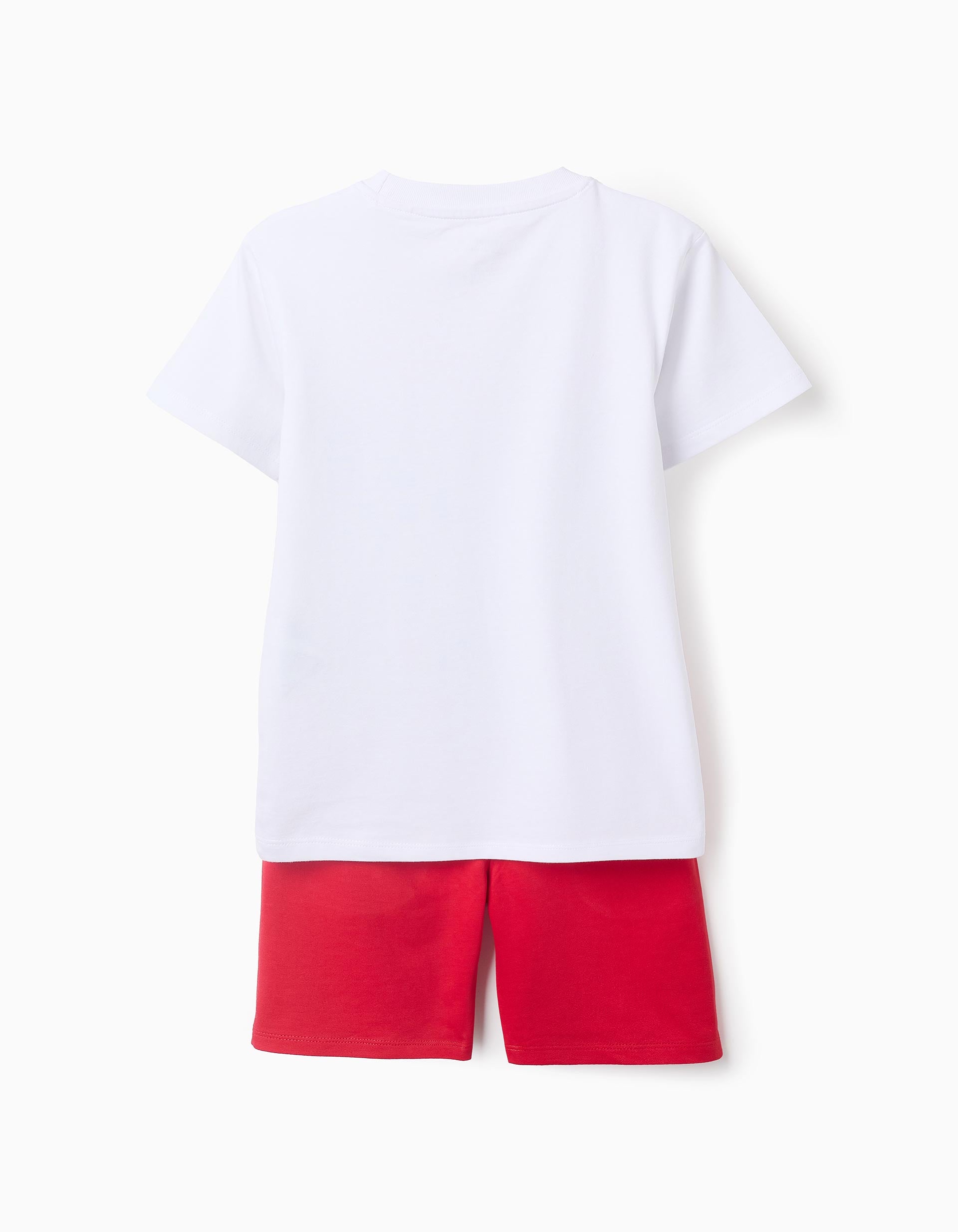 Camiseta + Bermuda de Algodón para Niño 'Spider-Man', Blanco/Rojo