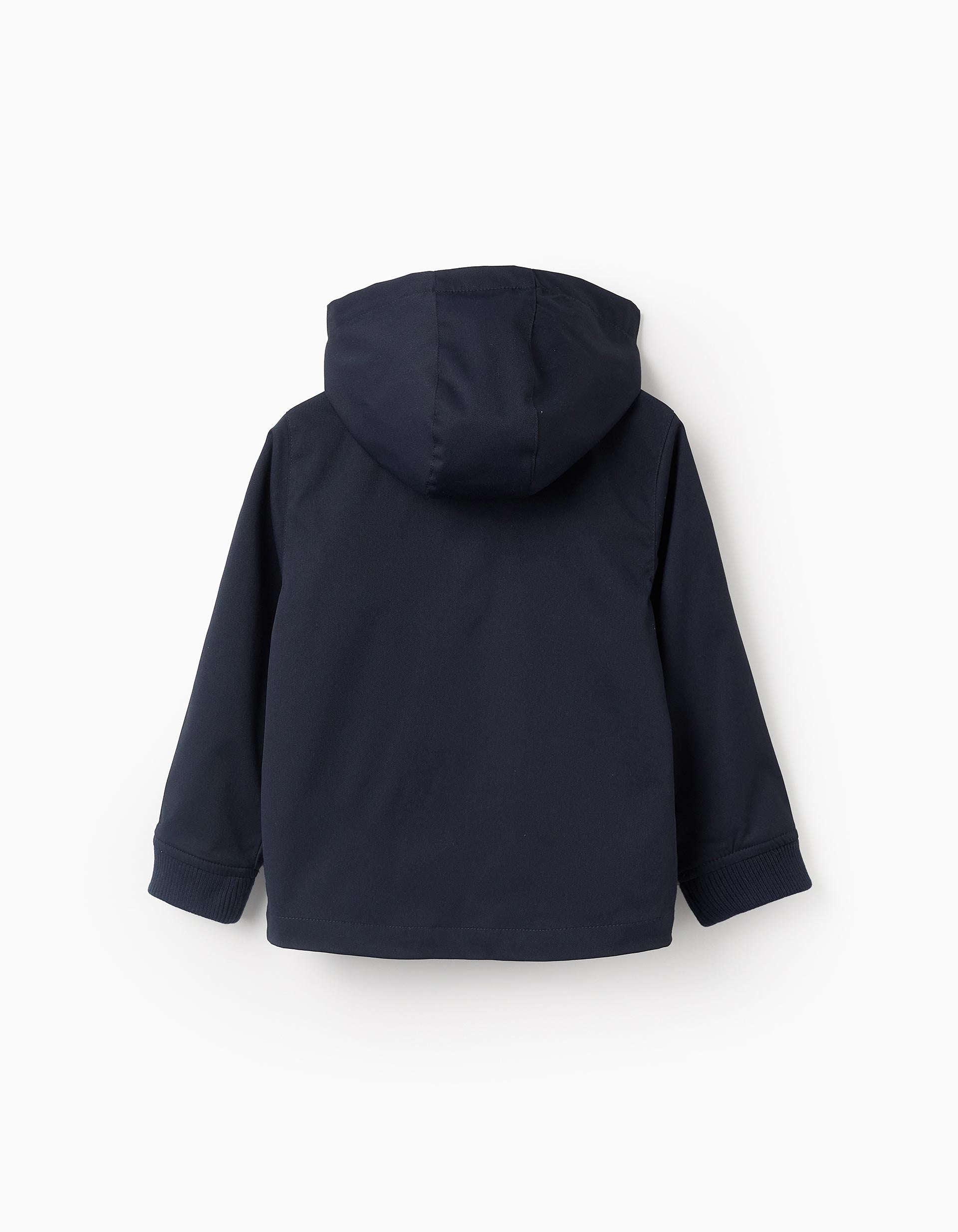 Chaqueta con Capucha Desmontable para Niño, Azul Oscuro