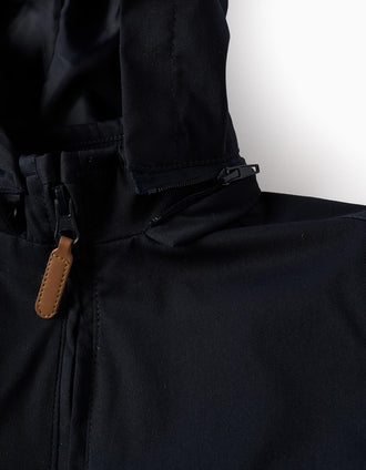 Veste avec Capuche Amovible pour Garçon, Bleu Foncé