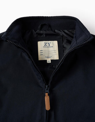 Veste avec Capuche Amovible pour Garçon, Bleu Foncé