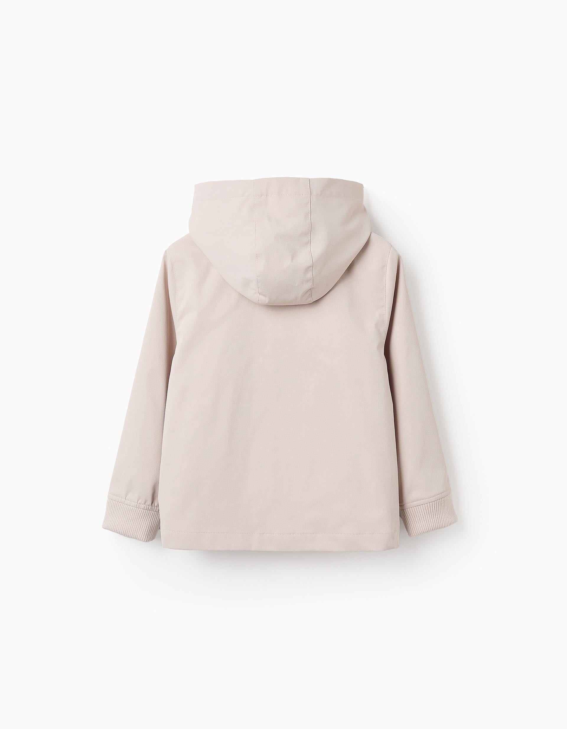 Chaqueta con Capucha Desmontable para Niño, Beige