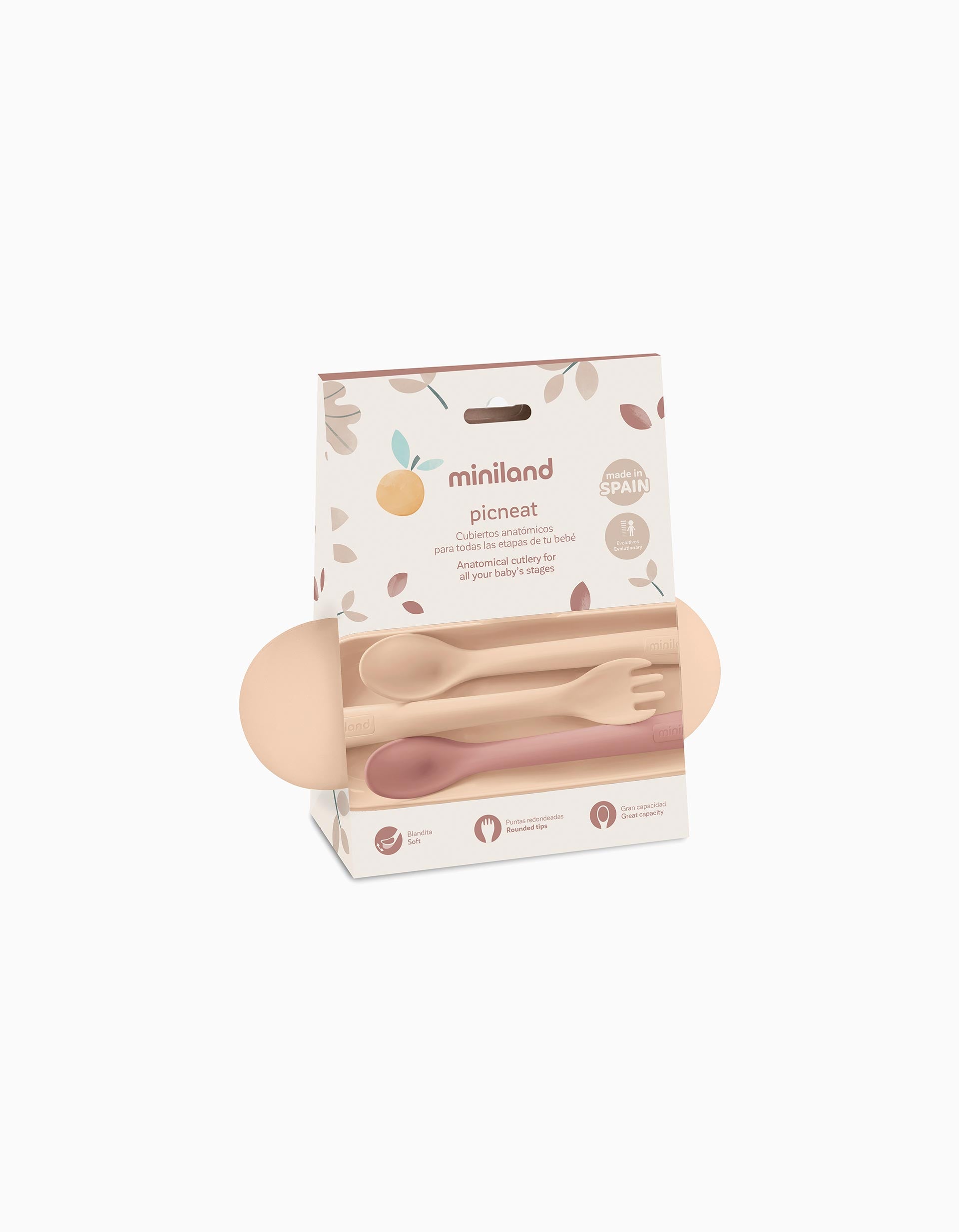 Miniland 4M+ Anatomical Cutlery Pack, Valencia