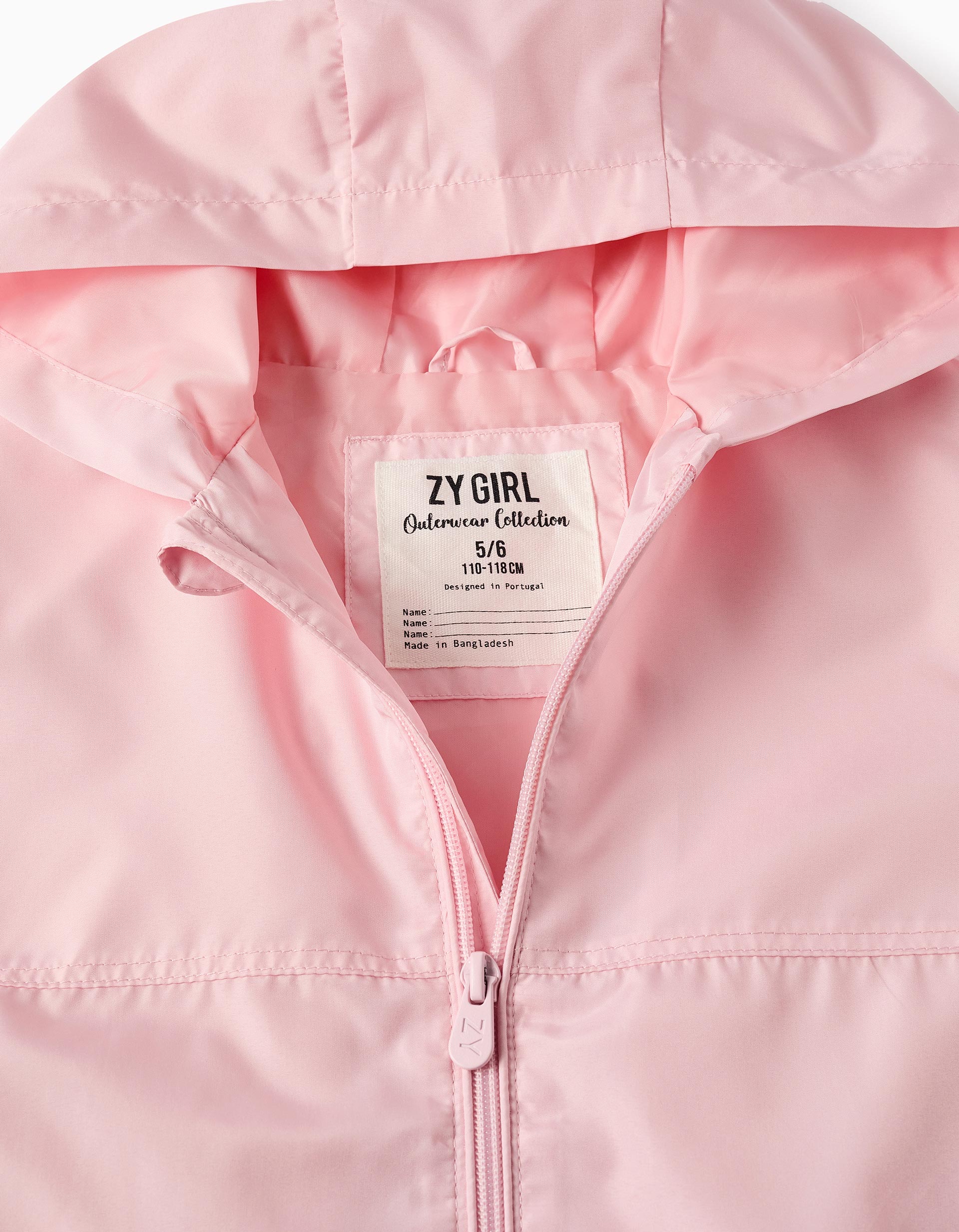 Hooded Jacket Cute Windbreakers Pink Boys Girls Windbreaker