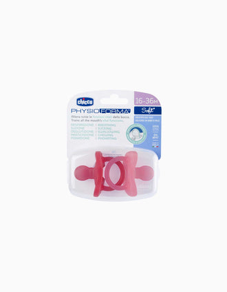 2 Chicco Physio Soft Soothers 16-36M, Pink