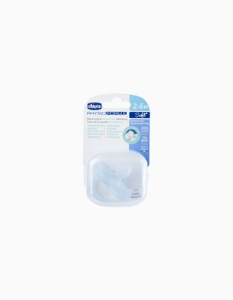 Chupeta Chicco Physio Soft 2-6M, Light Blue