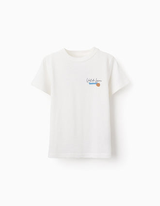 T-shirt de Coton pour Garçon 'Val de Loire', Blanc