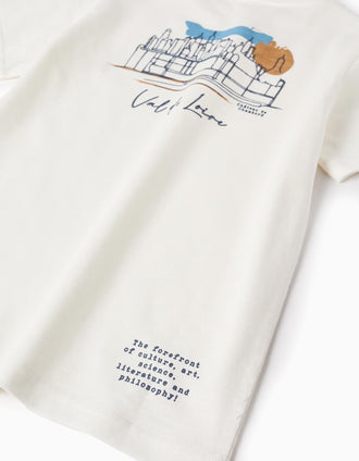 T-shirt de Coton pour Garçon 'Val de Loire', Blanc