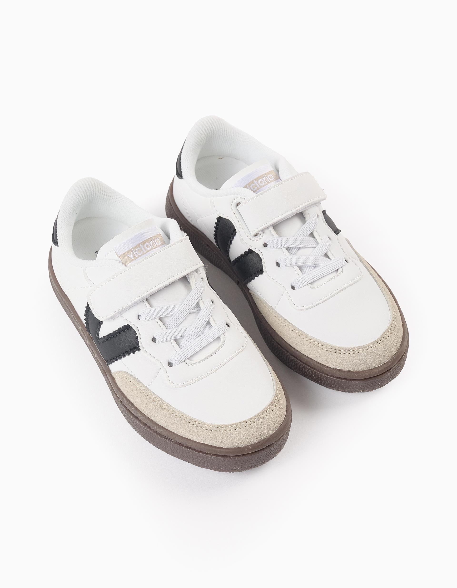 Trainers for Children 'Victoria Oslo', White/Beige/Black