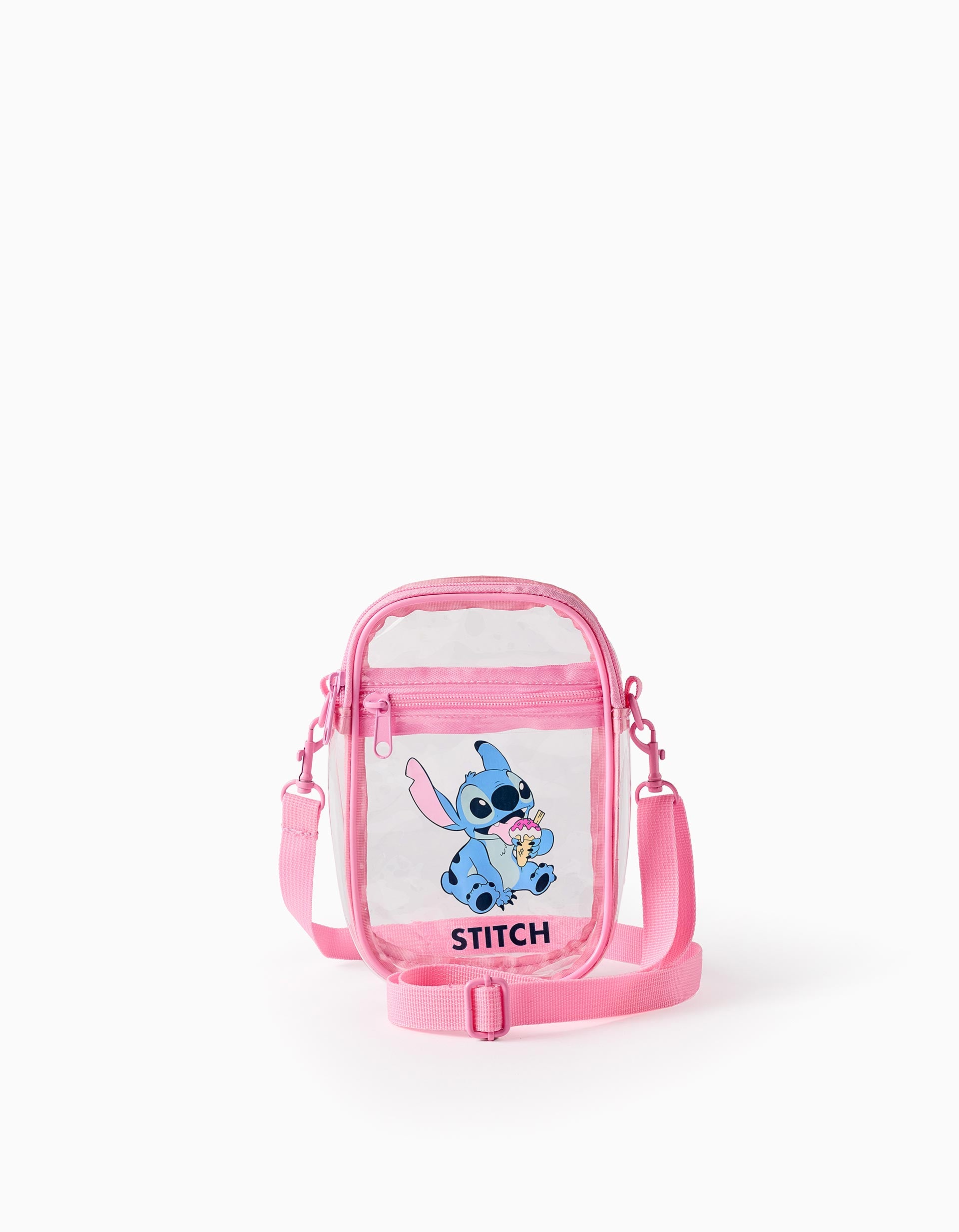 Bolsa a Tiracolo para Menina 'Stitch', Rosa/Transparente