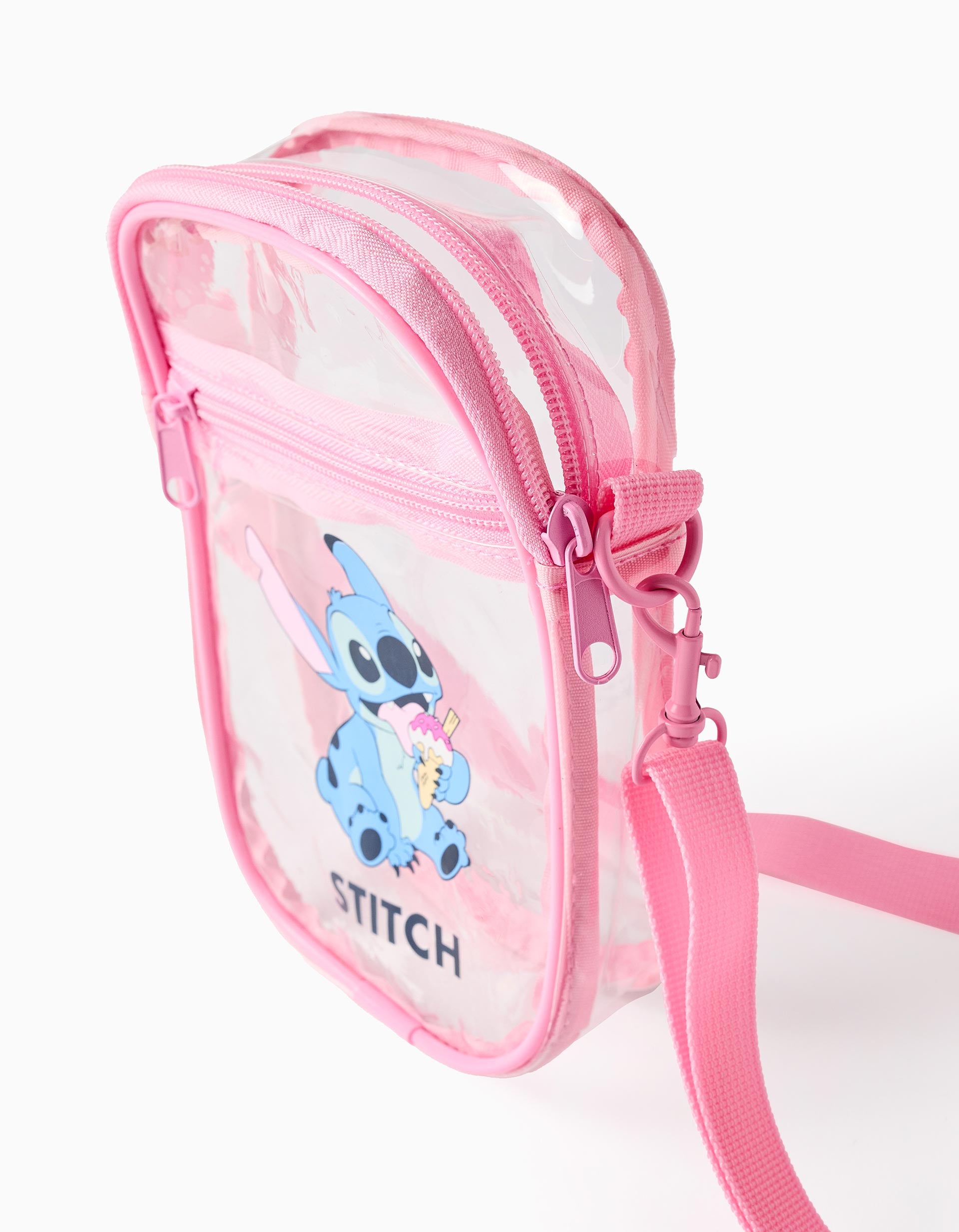 Bolsa a Tiracolo para Menina 'Stitch', Rosa/Transparente