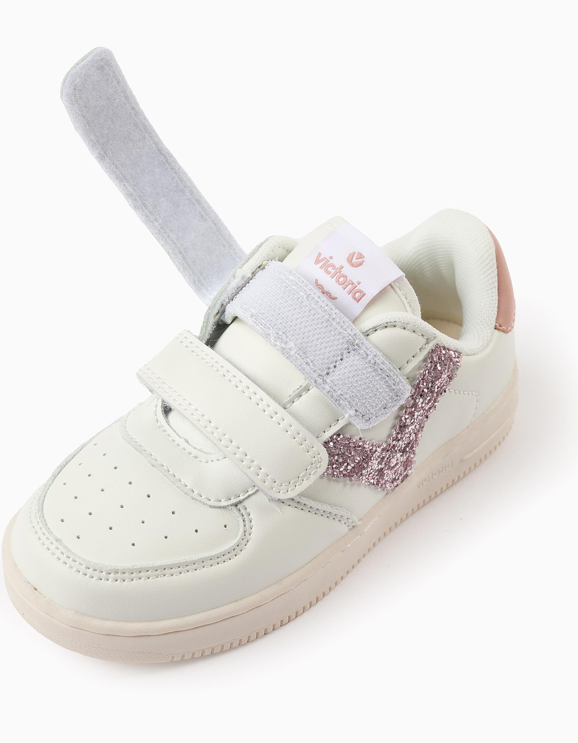 Trainers for Babies and Girls 'Victoria Tiempo', White/Pink