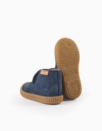 Suede Boots for Babies and Boys 'Victoria Safari', Dark Blue
