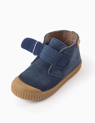 Suede Boots for Babies and Boys 'Victoria Safari', Dark Blue