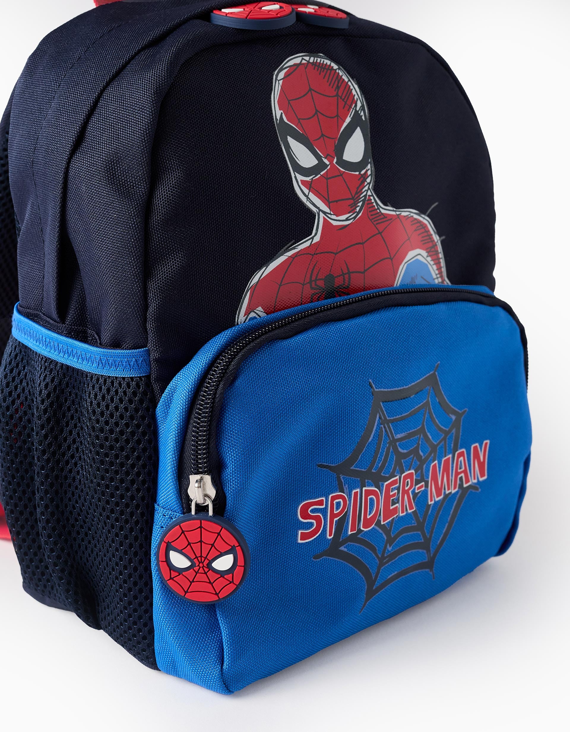 Sac à Dos avec Côtés en Filet pour Bébé et Garçon 'Spider-Man', Bleu